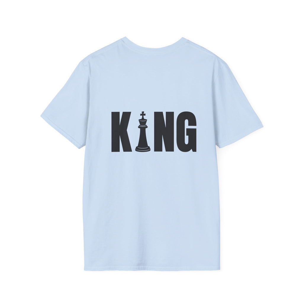 King Chess Piece T-Shirt — Bold Back Graphic for Chess Players & Fans