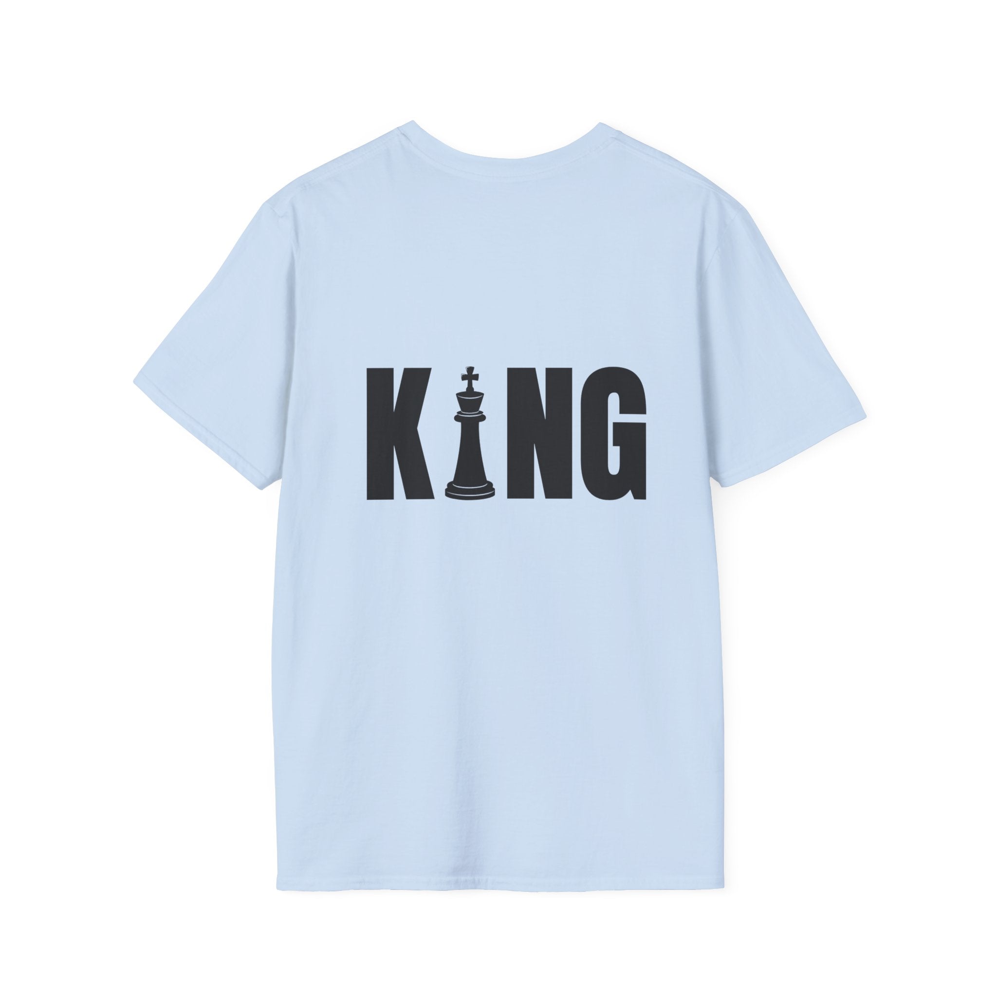 King Chess Piece T-Shirt — Bold Back Graphic for Chess Players & Fans