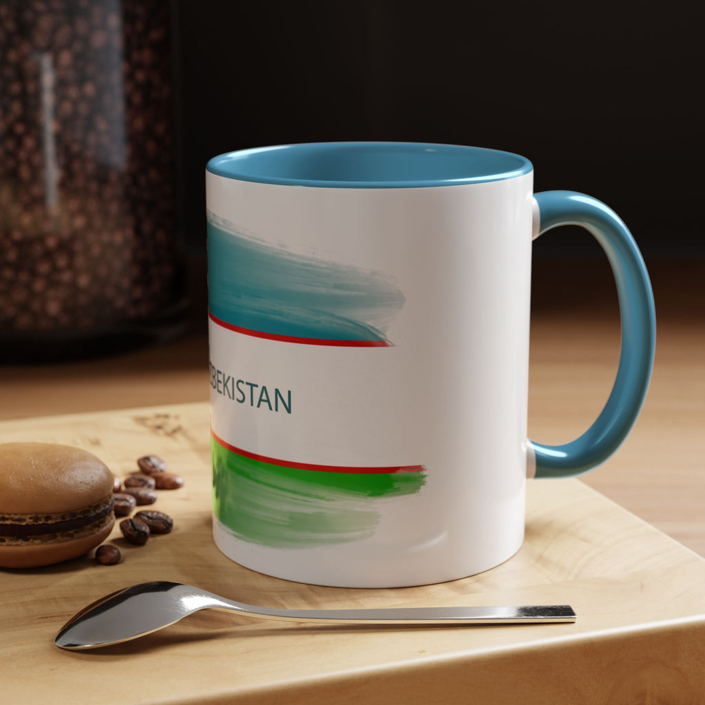 Uzbekistan Accent Coffee Mug (11, 15oz)