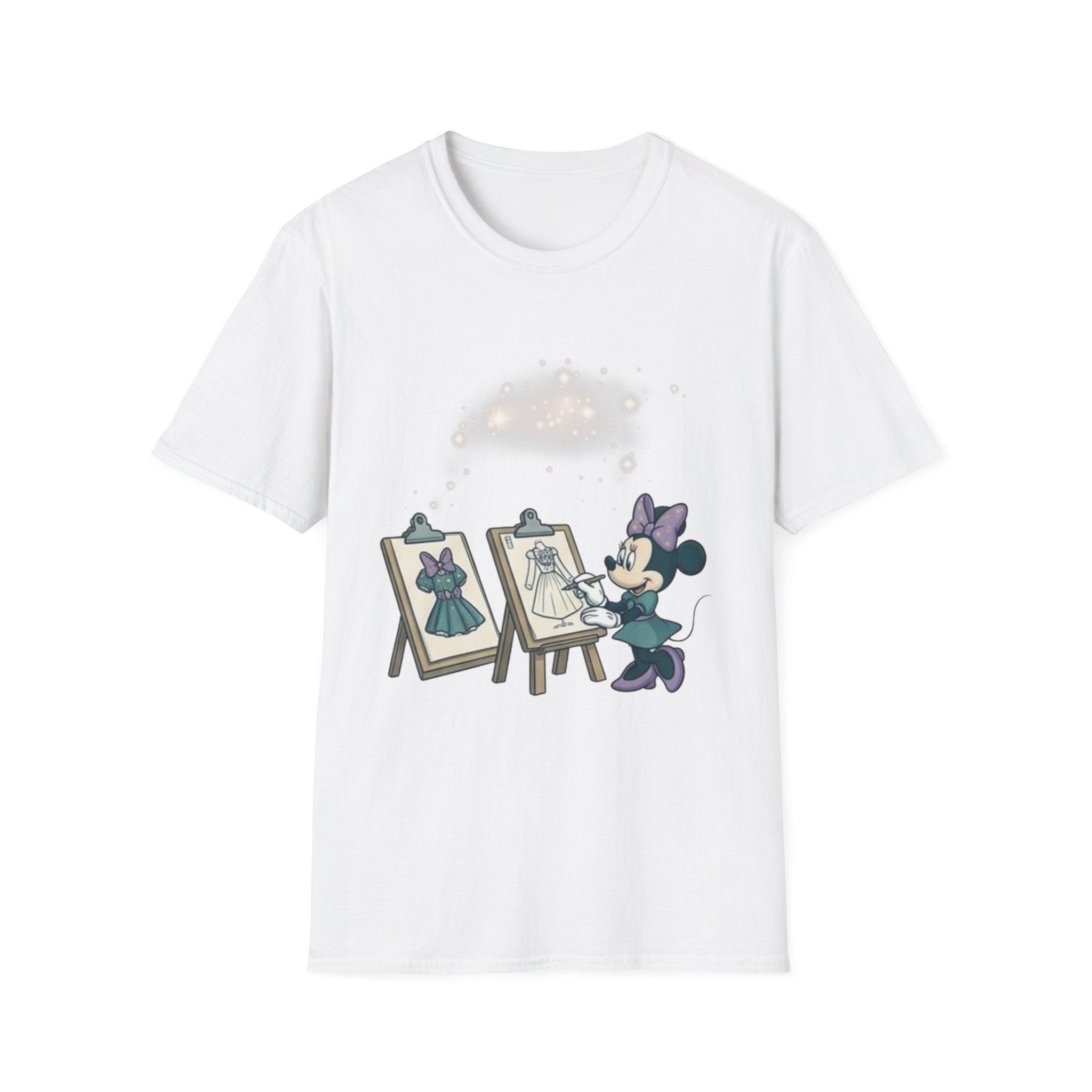 Art Studio Tee — Cute Cartoon Mouse Designing Dresses