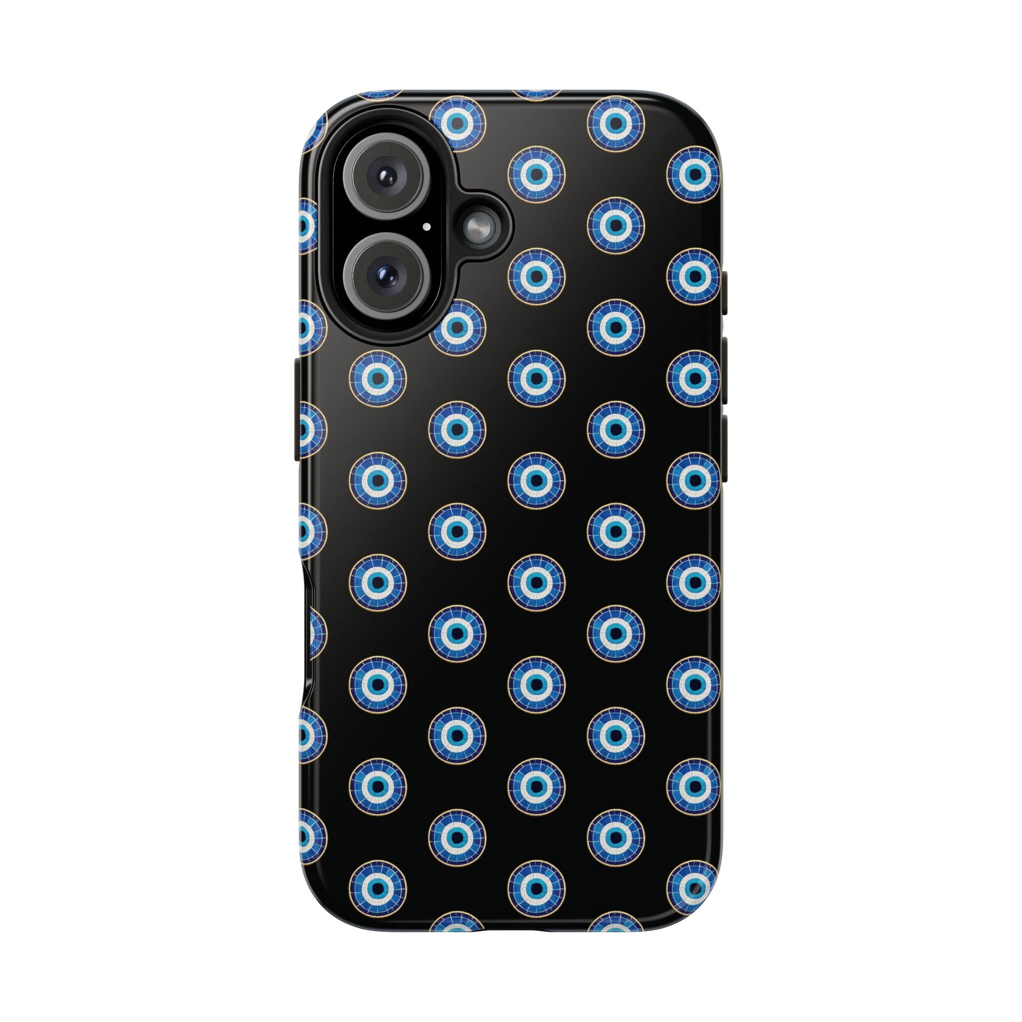 Evil Eye Pattern Tough Phone Case — Protective Blue Nazar Design