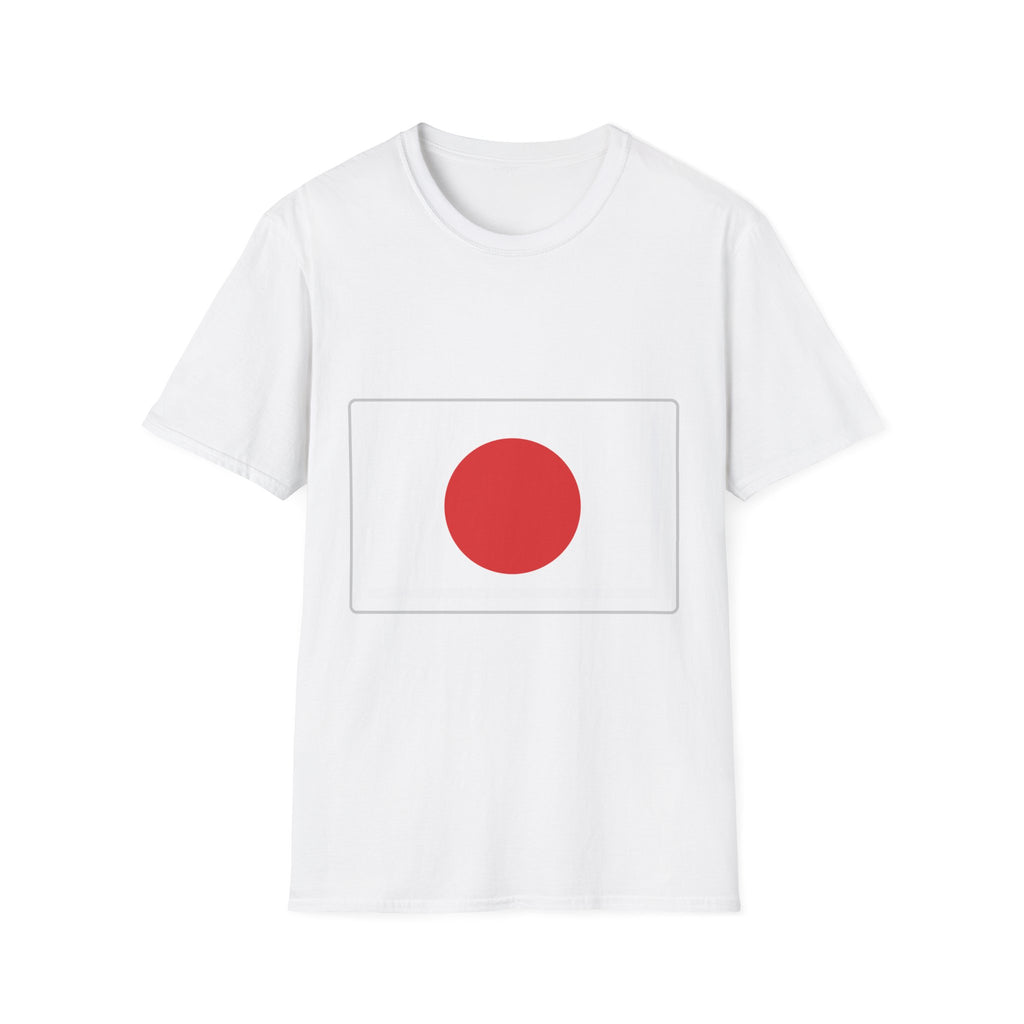 Japan Flag T-Shirt — Japanese National Flag Tee (Front Large Hinomaru, Back Crossed Flags)