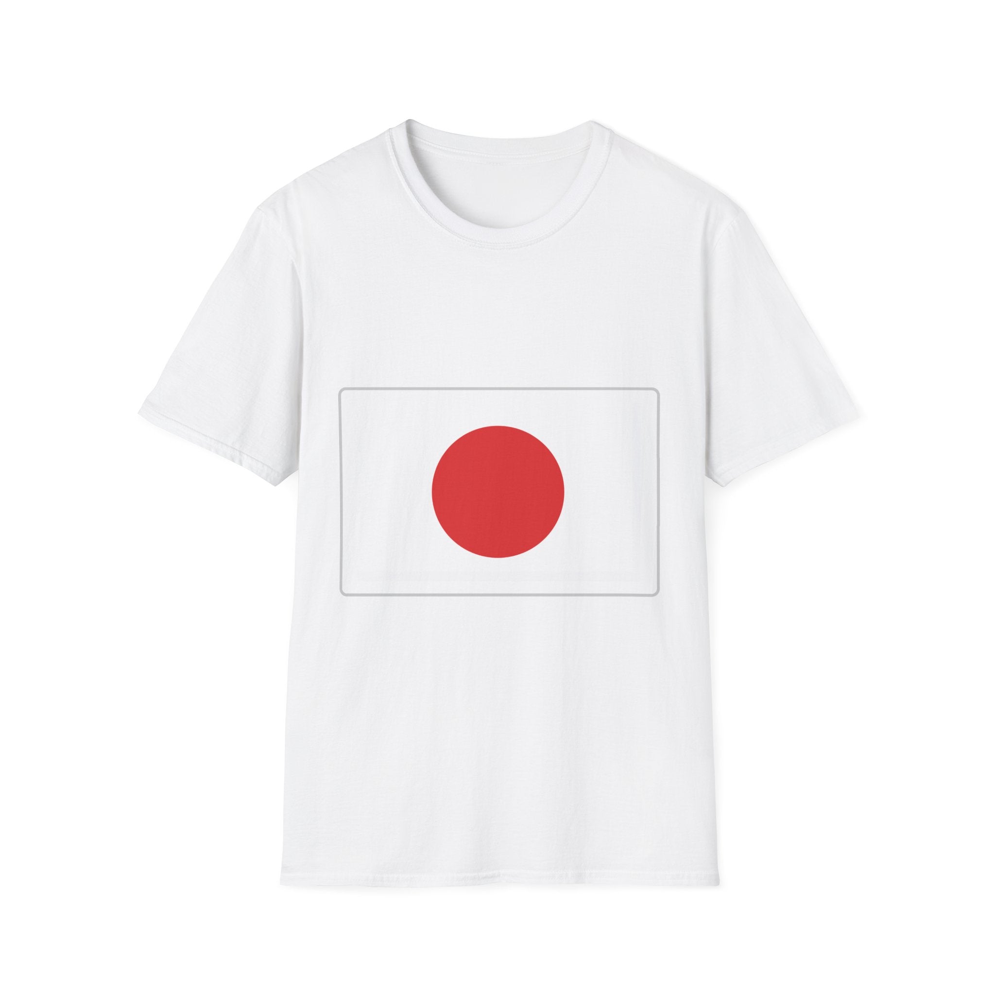 Japan Flag T-Shirt — Japanese National Flag Tee (Front Large Hinomaru, Back Crossed Flags)