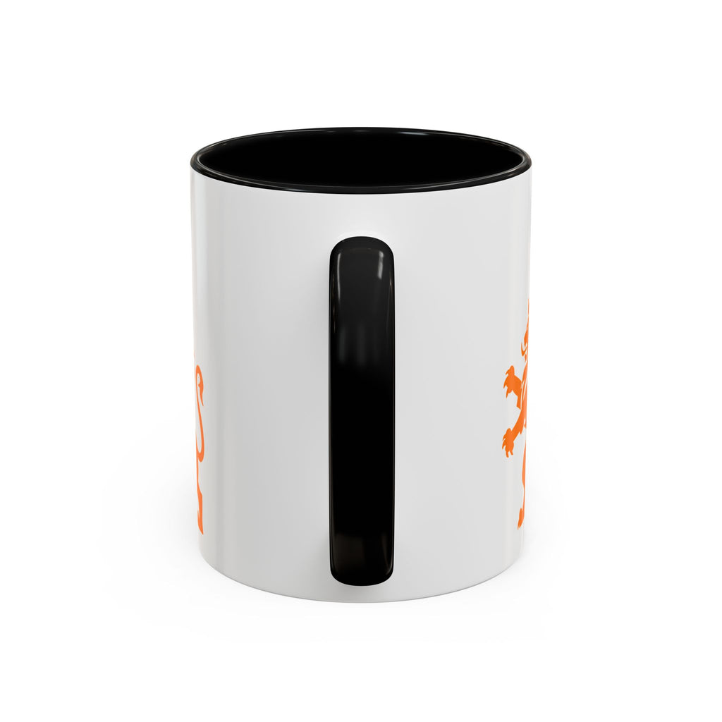 Netherlands 2026 Soccer Fan Coffee Mug — Orange Lion Accent Mug