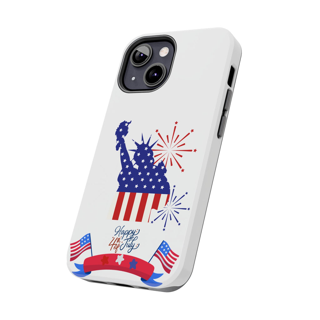 4th of July Tough Phone Case — Statue of Liberty USA Flag Design