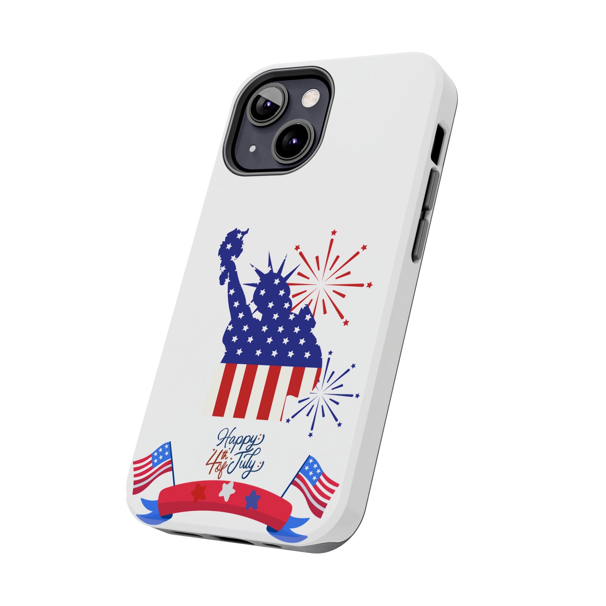4th of July Tough Phone Case — Statue of Liberty USA Flag Design