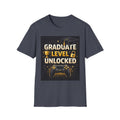 Graduate Level Unlocked T-Shirt — Gamer Graduation Tee