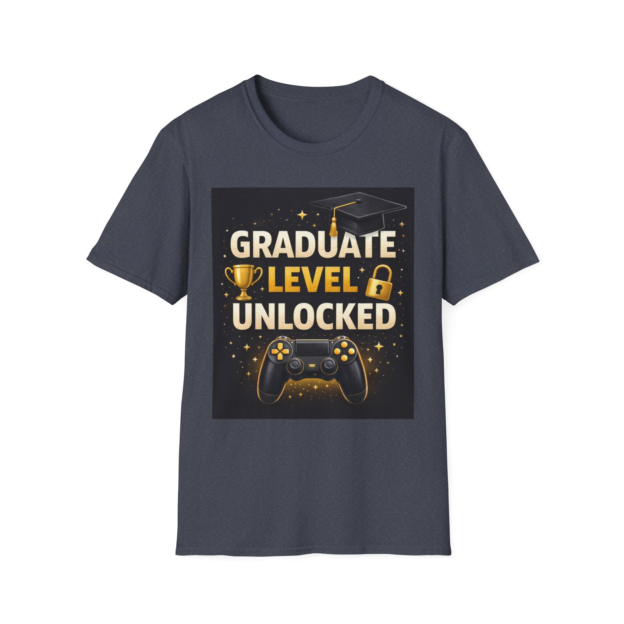 Graduate Level Unlocked T-Shirt — Gamer Graduation Tee