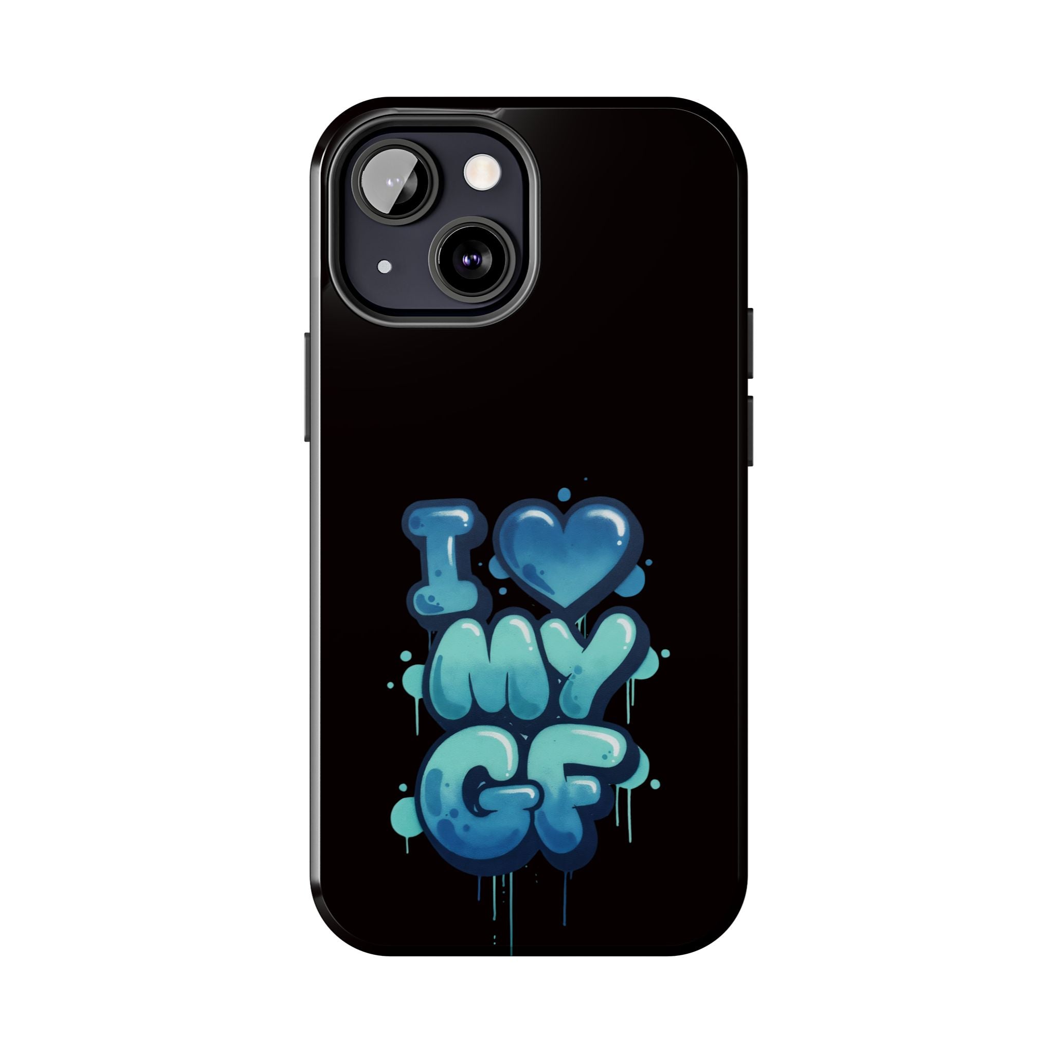 I Love My GF Phone Case — Protective Glossy "I  My GF" Design