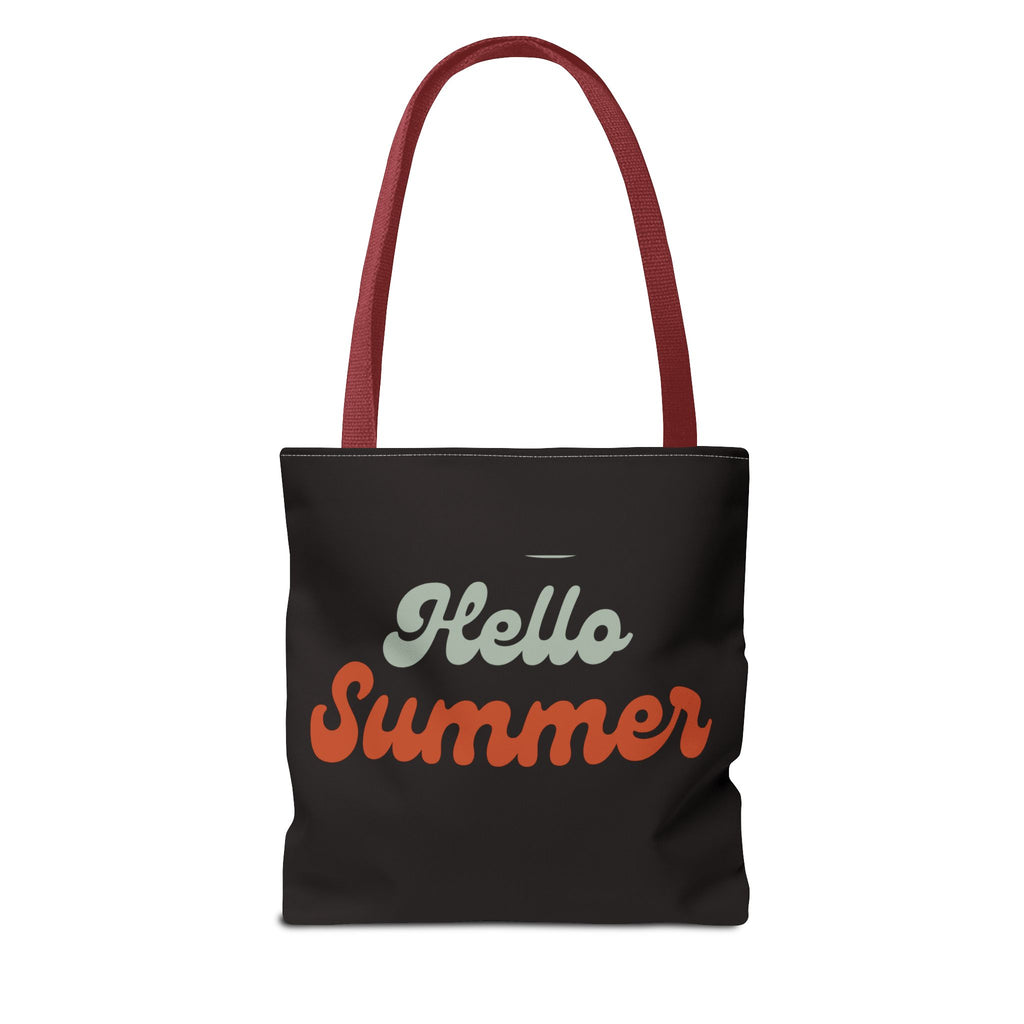 Hello Summer Skeleton Tote Bag — 'Salt Licked Memories' Beach Graphic