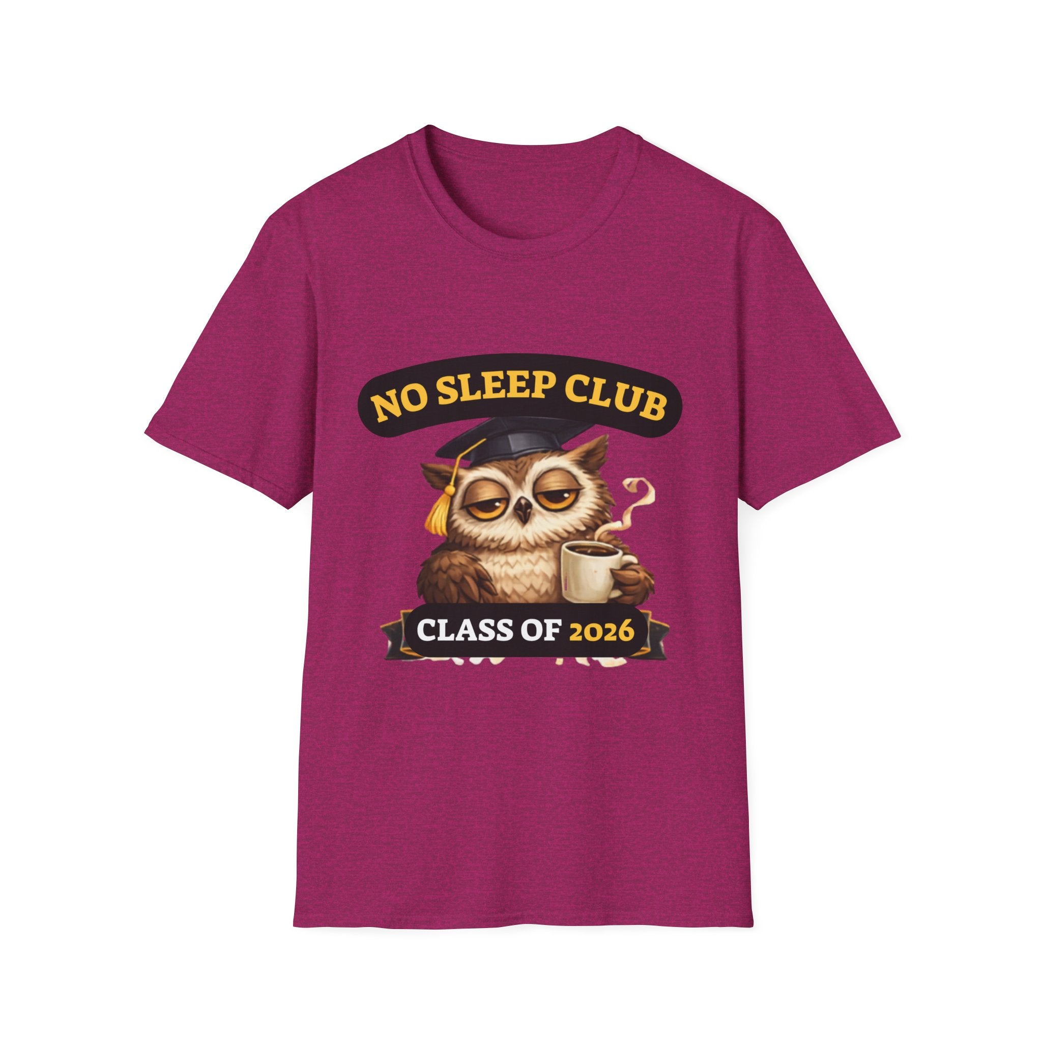 No Sleep Club Class of 2026 T-Shirt — Graduation Owl Tee
