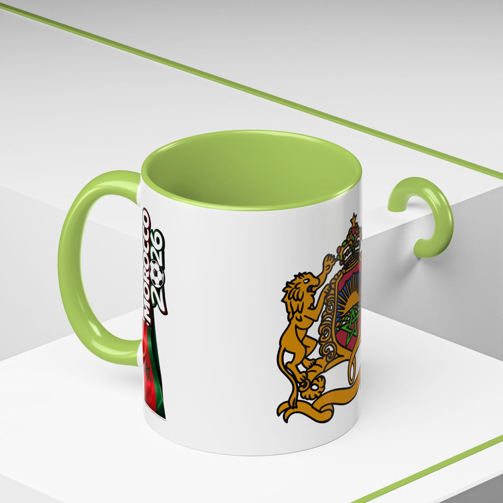 Morocco Coat of Arms Accent Coffee Mug – Moroccan Flag 11/15oz