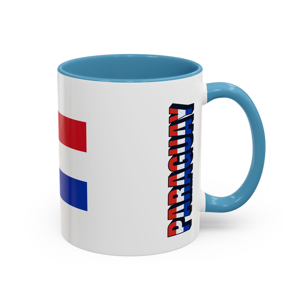Paraguay Flag Accent Coffee Mug – Patriotic 11/15oz Ceramic Mug