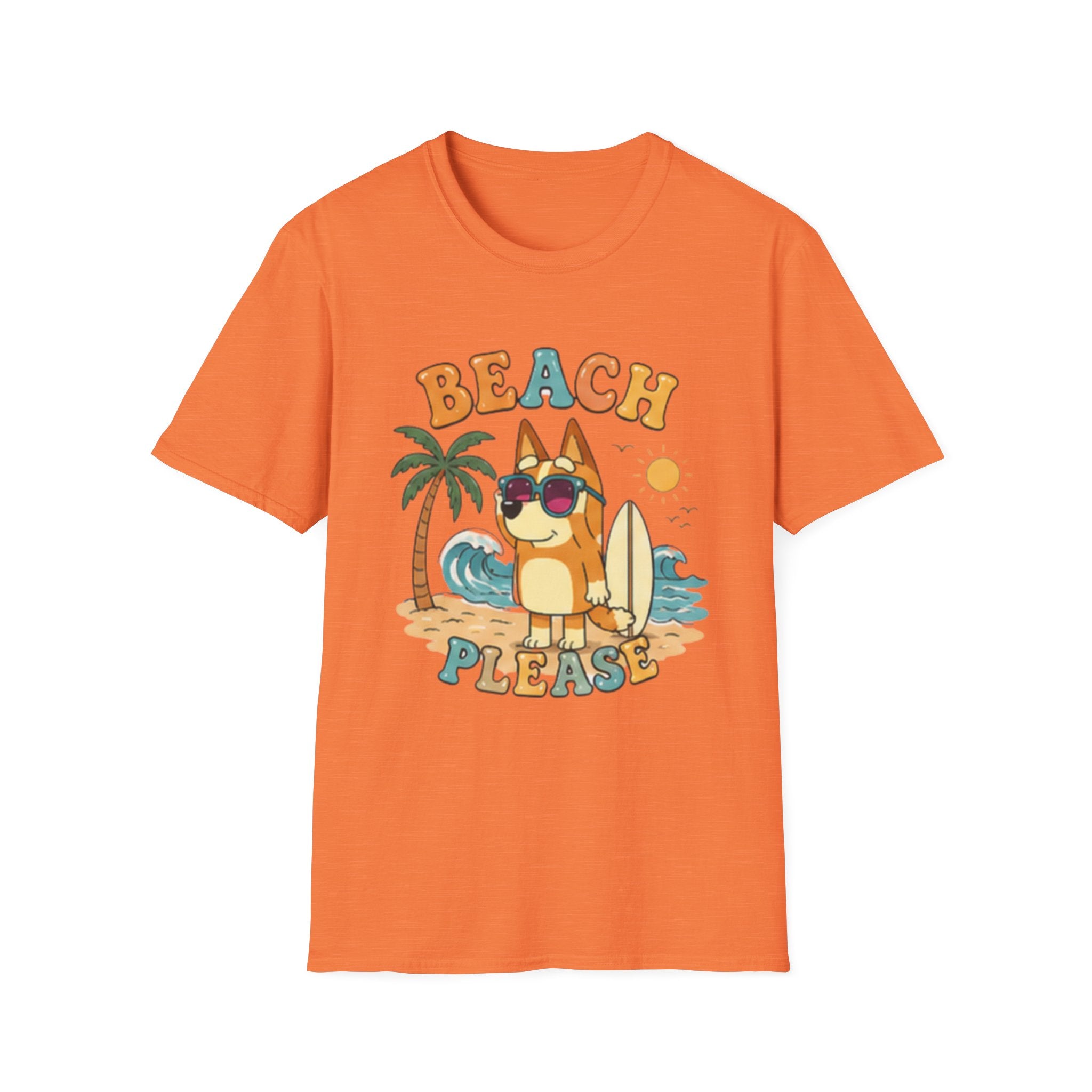 Beach Please T-Shirt — Cute Surfing Dog Retro Summer Tee