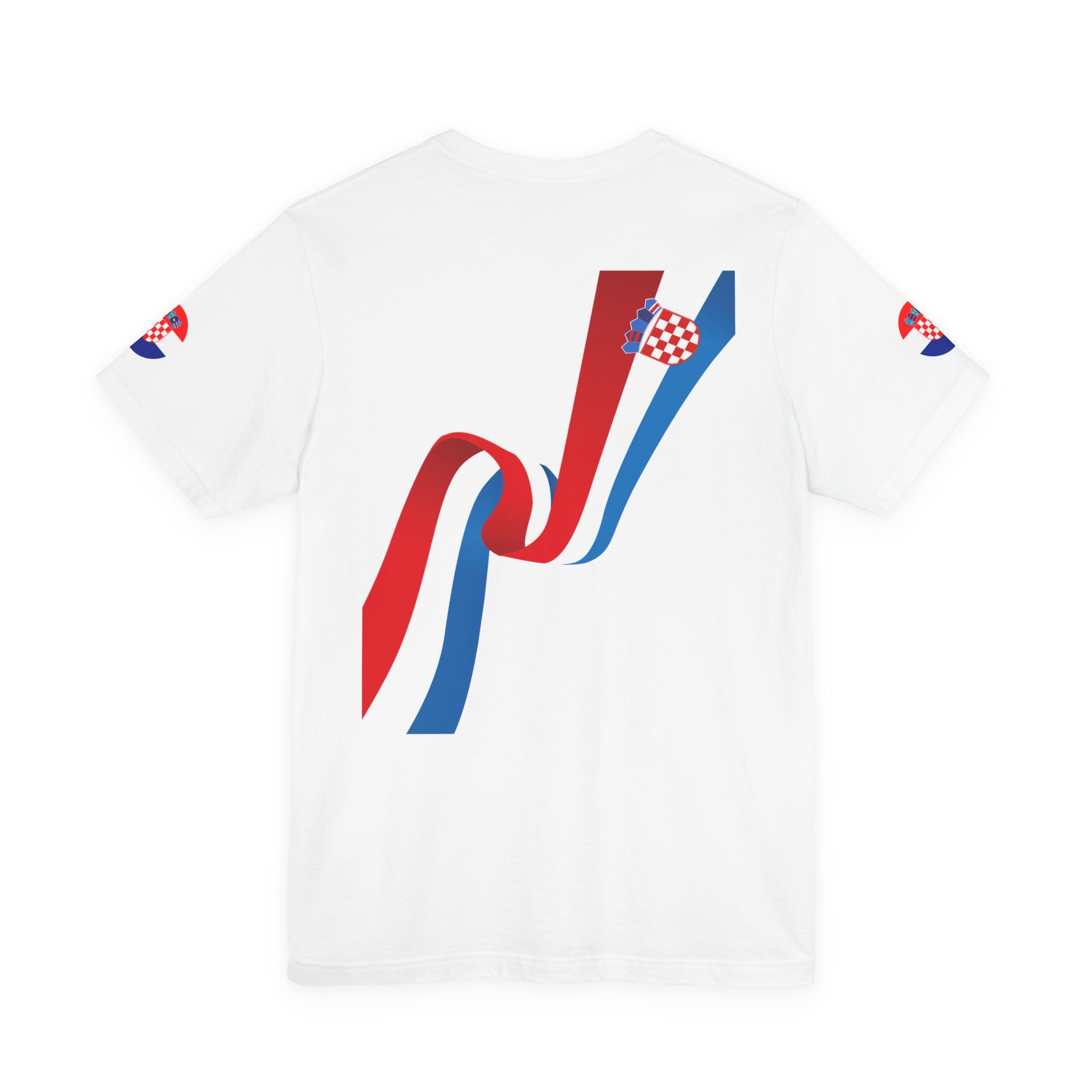 Croatia 2026 Soccer Fan Tee — Croatian Flag Ribbon Football Jersey Shirt