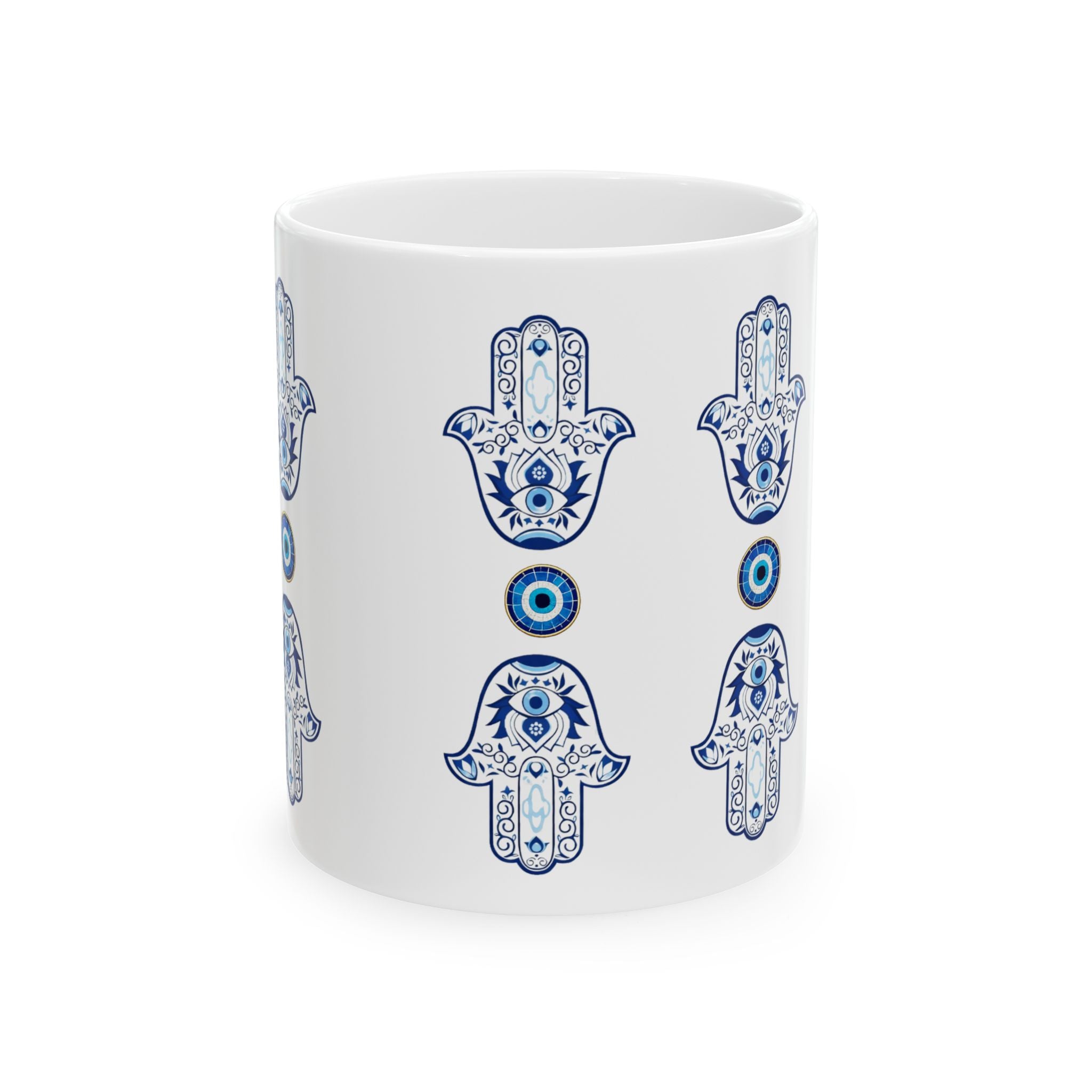 Hamsa & Evil Eye Ceramic Mug