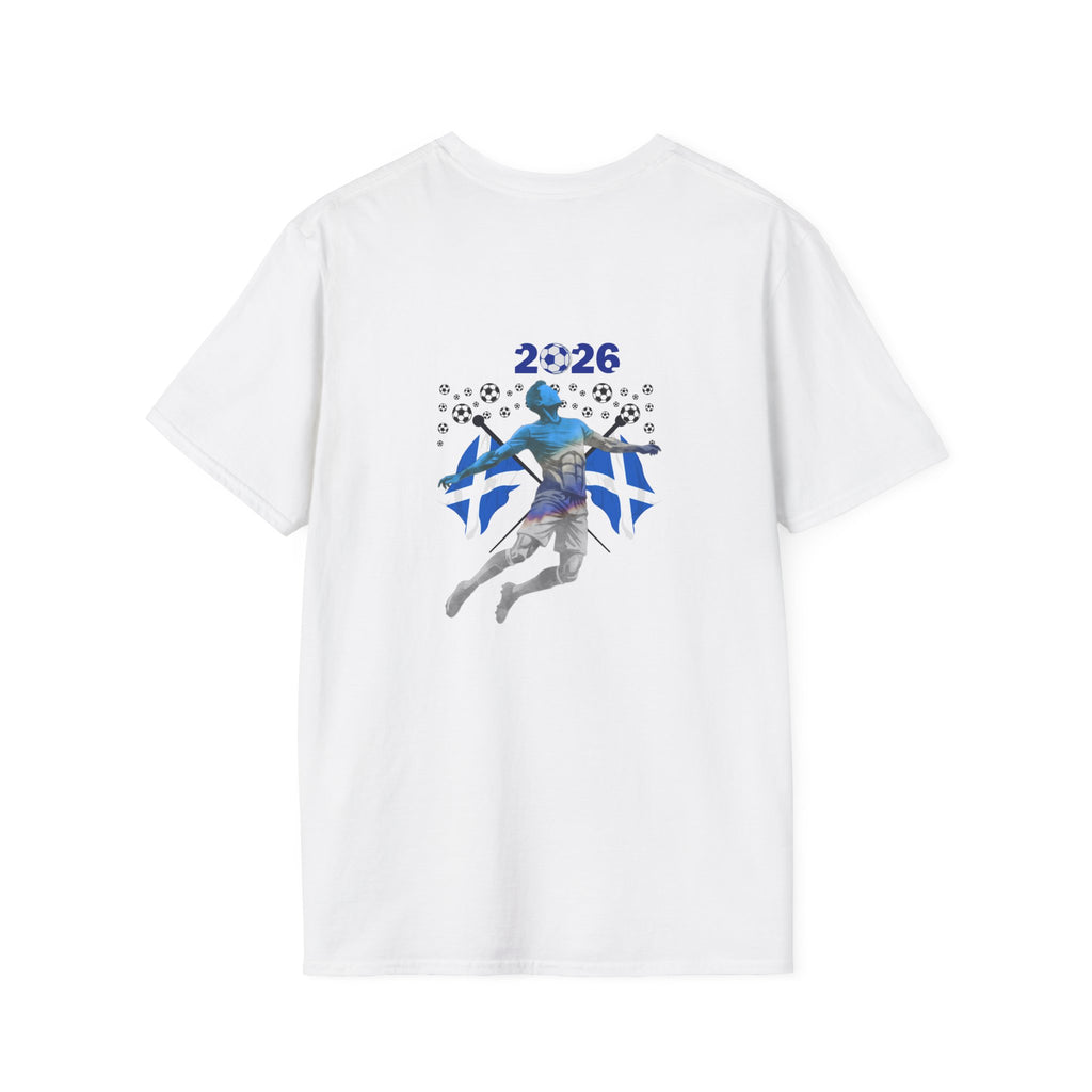 Scotland Football Flag T-Shirt — 2026 Soccer Fan Tee