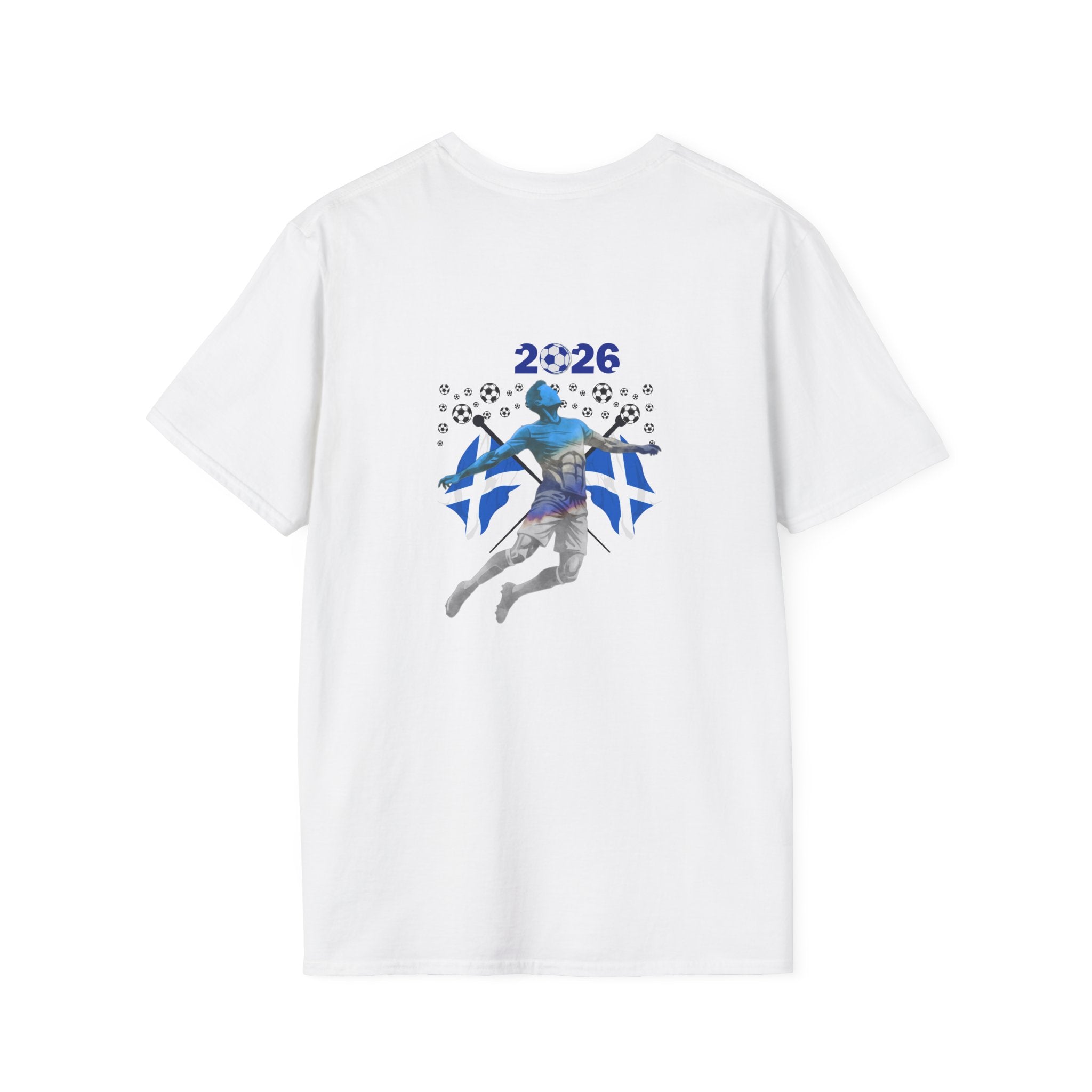Scotland Football Flag T-Shirt — 2026 Soccer Fan Tee