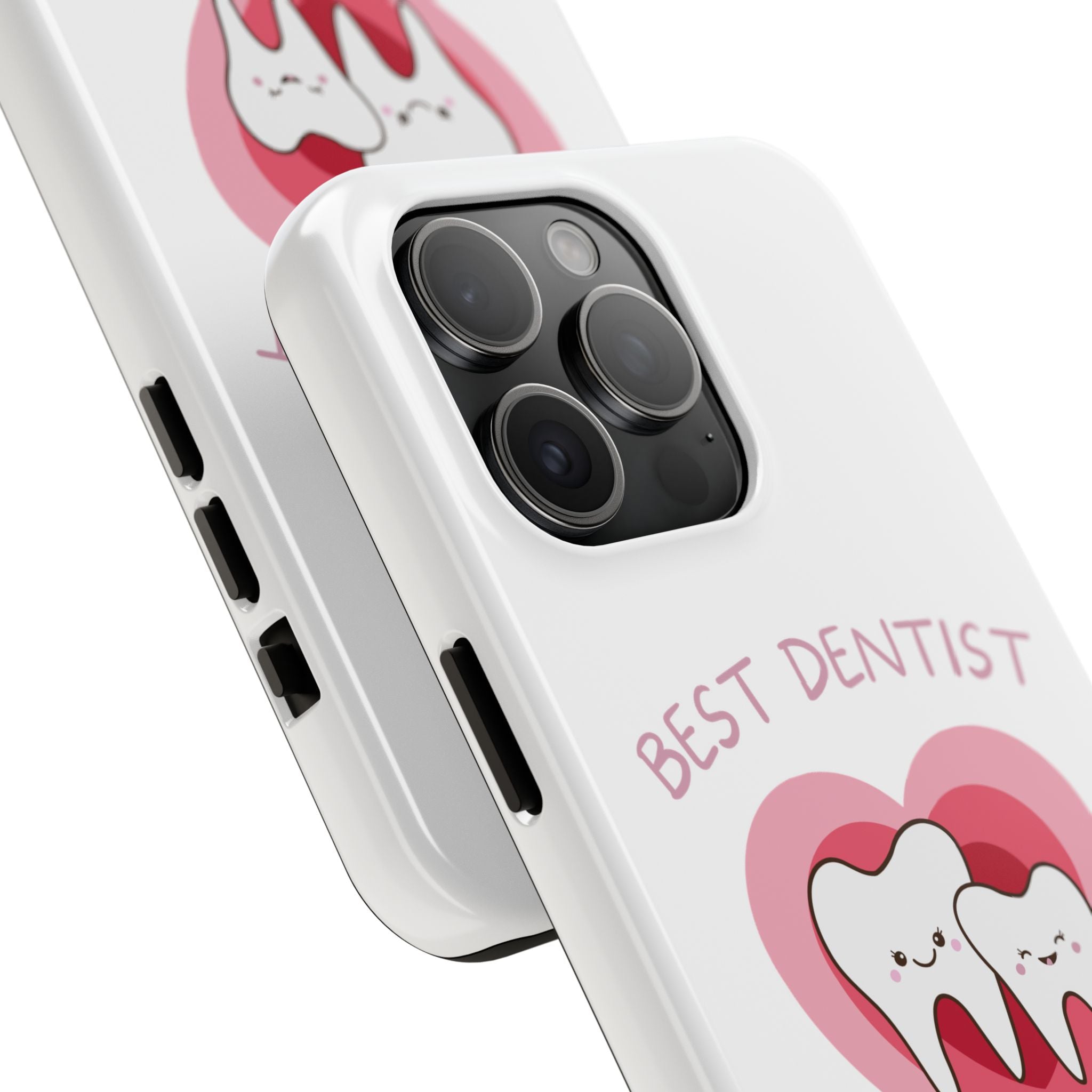 Tough Phone Case — “Best Dentist in Town!” Cute Tooth Heart Design