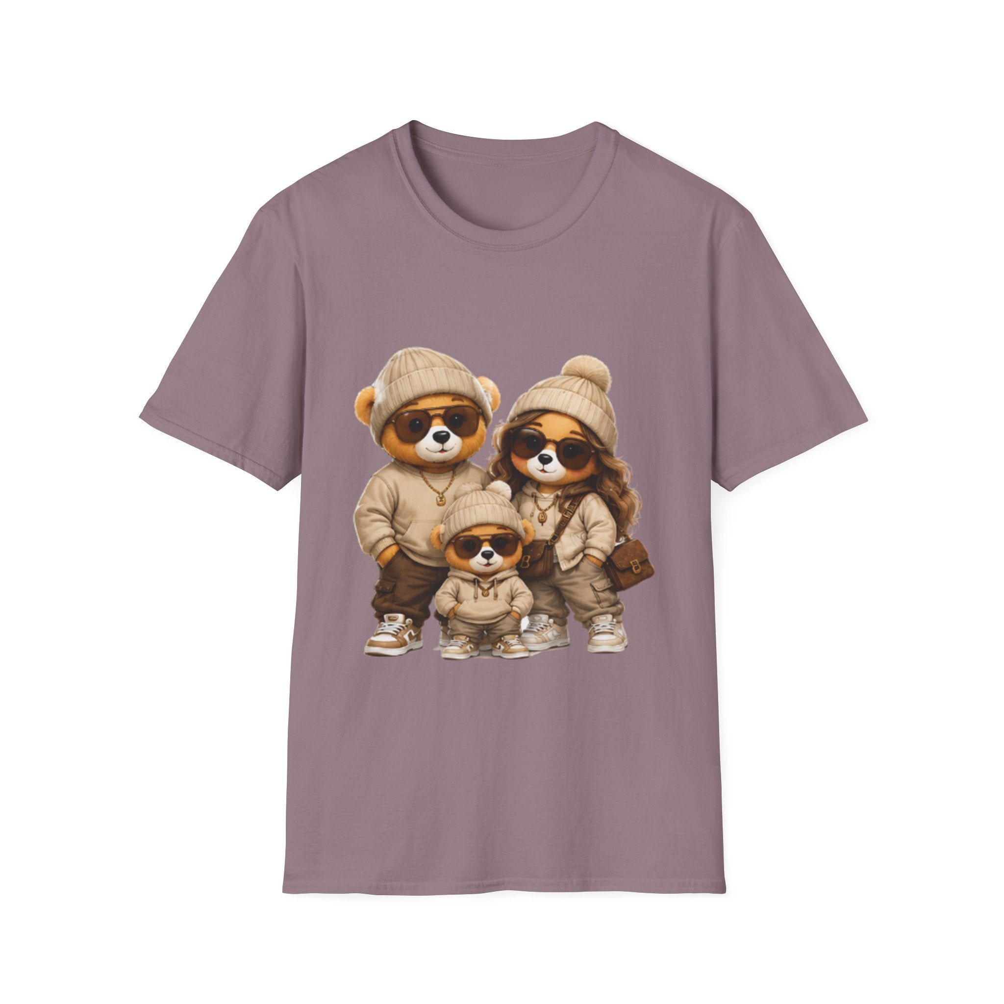 Cute Family Raccoon Trio unisex T-Shirt — Matching Cozy Outfit Graphic Tee