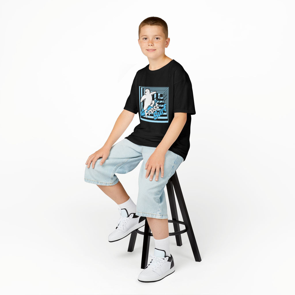 Kids Tee — 'Frost Surf' Polar Bear Surfing Graphic