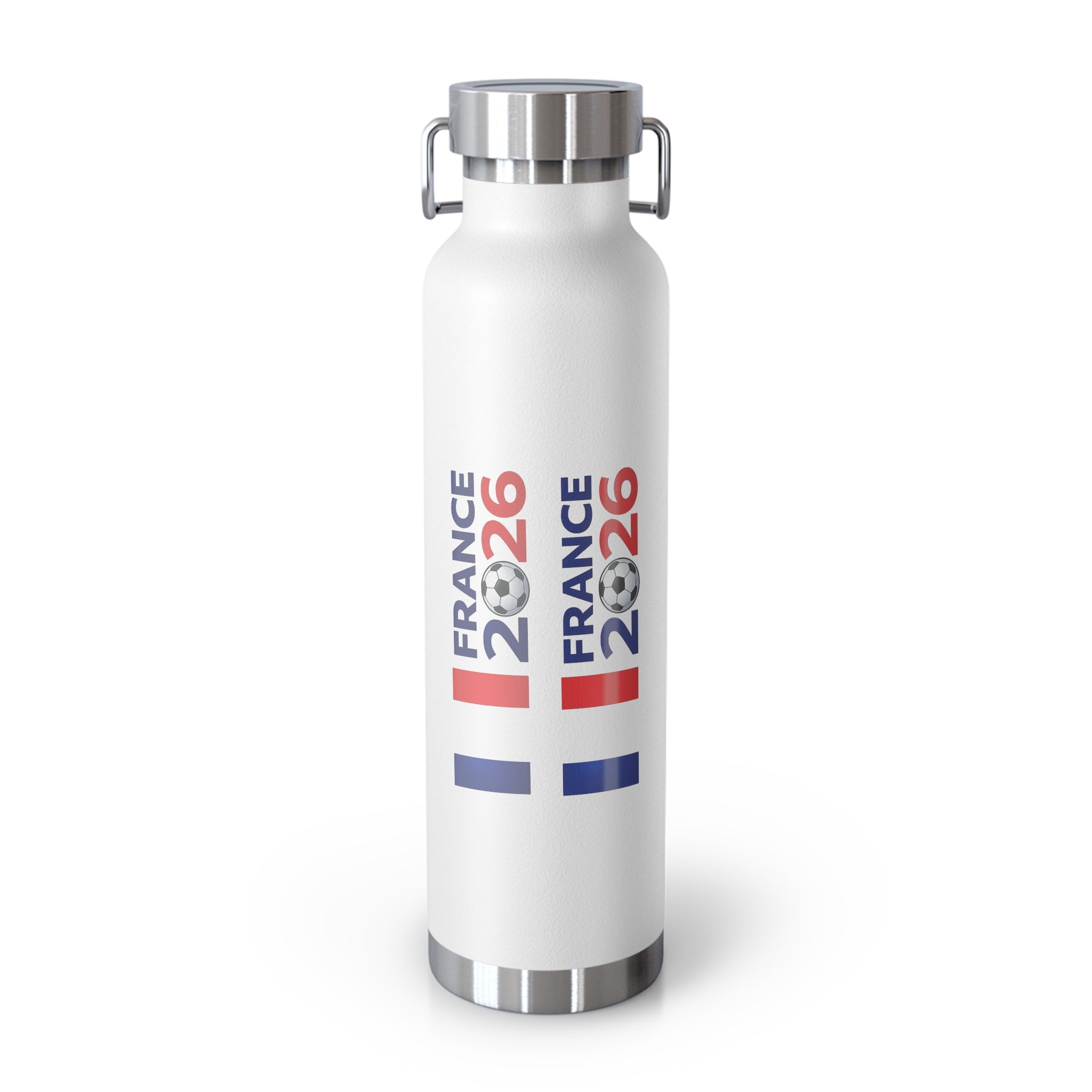 france 2026 Cup Trophy Stainless Steel Water Bottle – Insulated 22oz (France Flag Design)