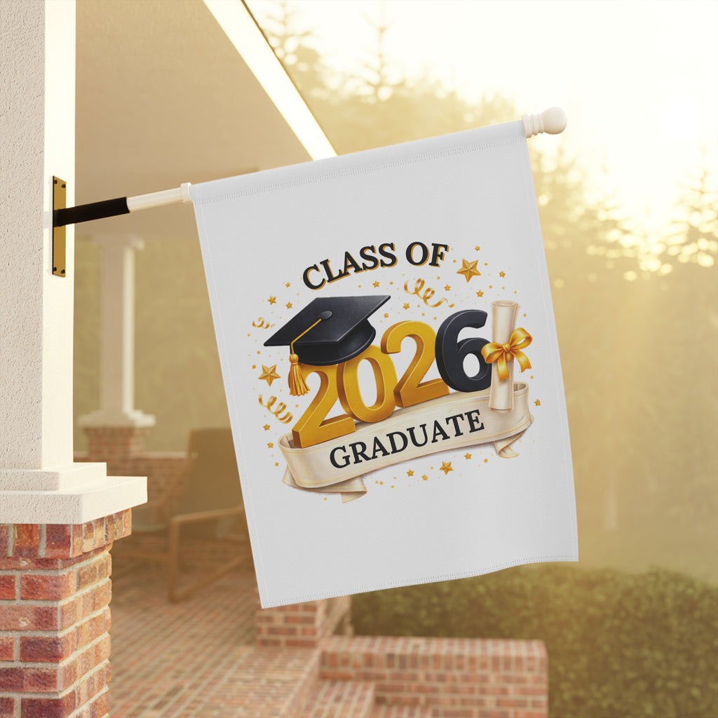 Class of 2026 Graduate Garden Flag