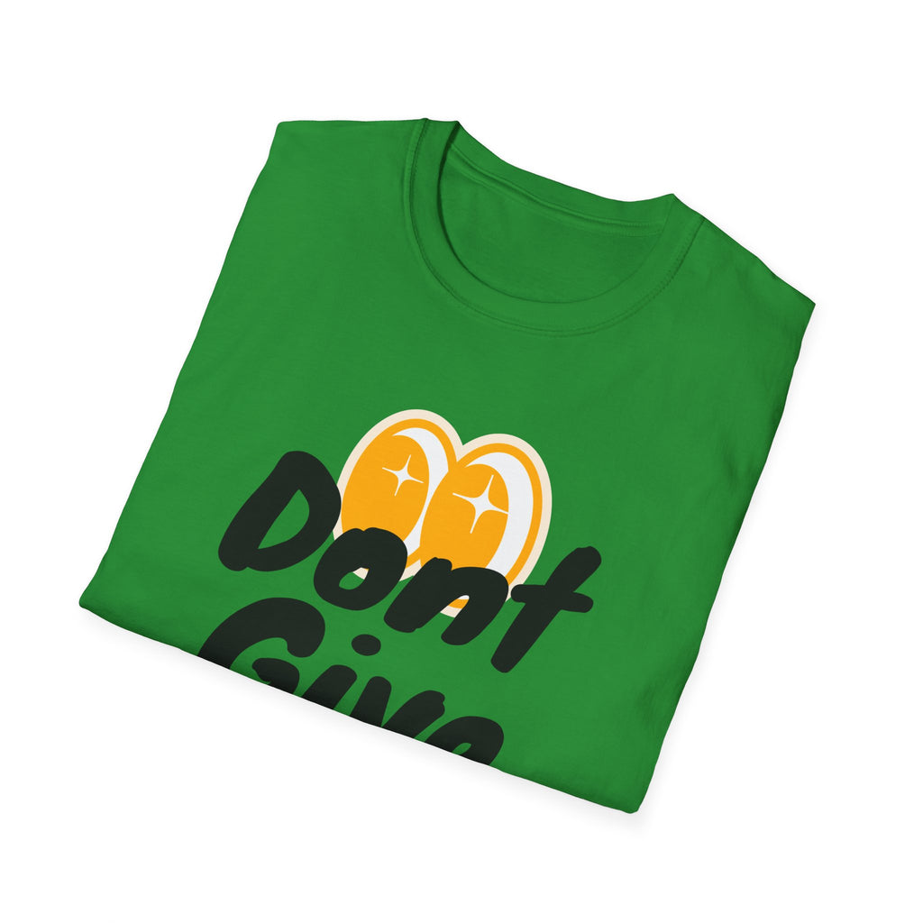 Don't Give Up T-Shirt — Motivational Graphic Tee with Positive Icons