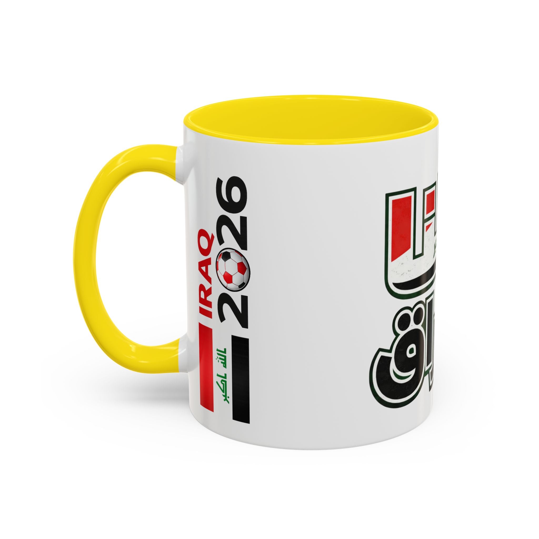 Iraq 2026 Accent Coffee Mug — Arabic Pride Flag Design
