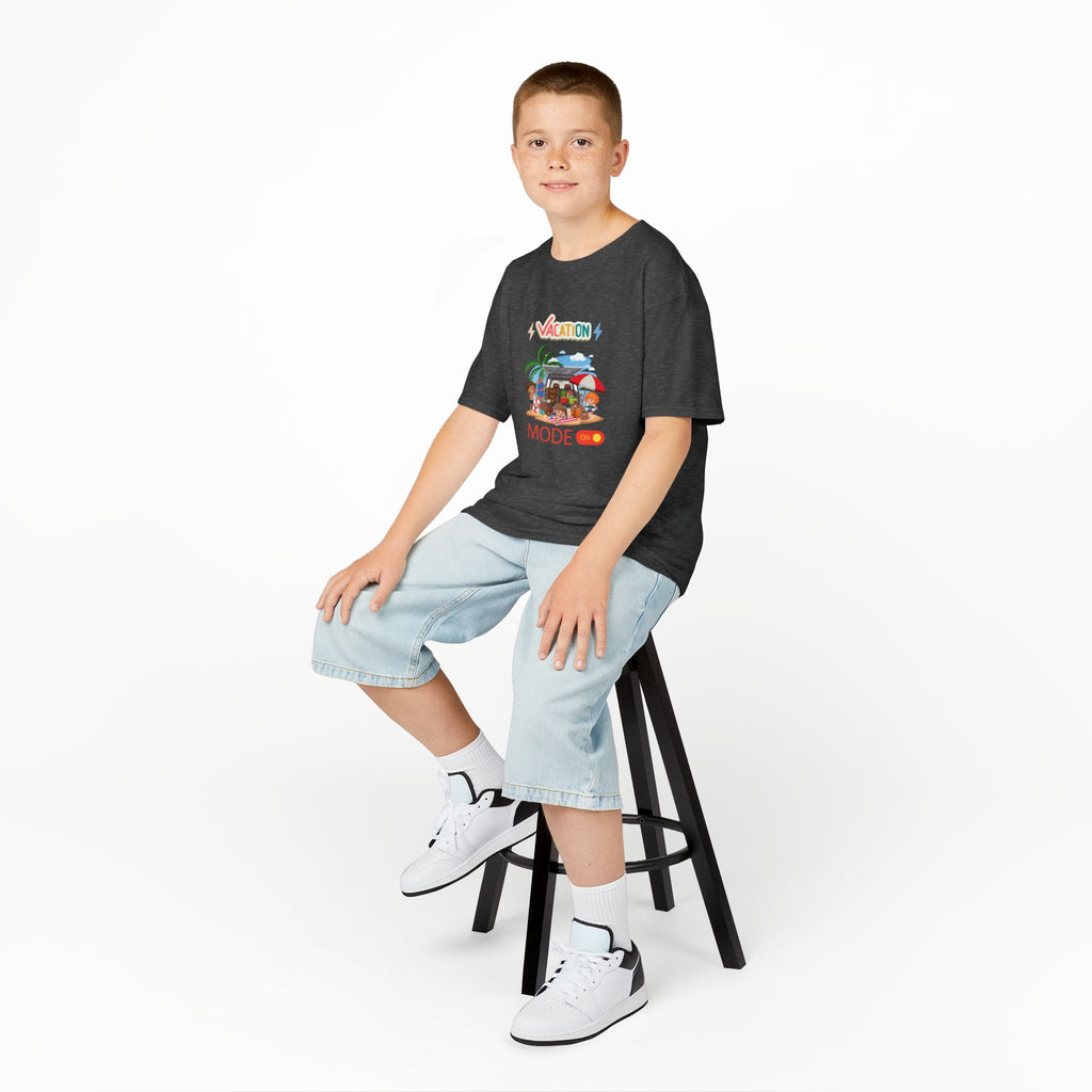 Kids Tee — "Vacation Mode" Beach Graphic Shirt