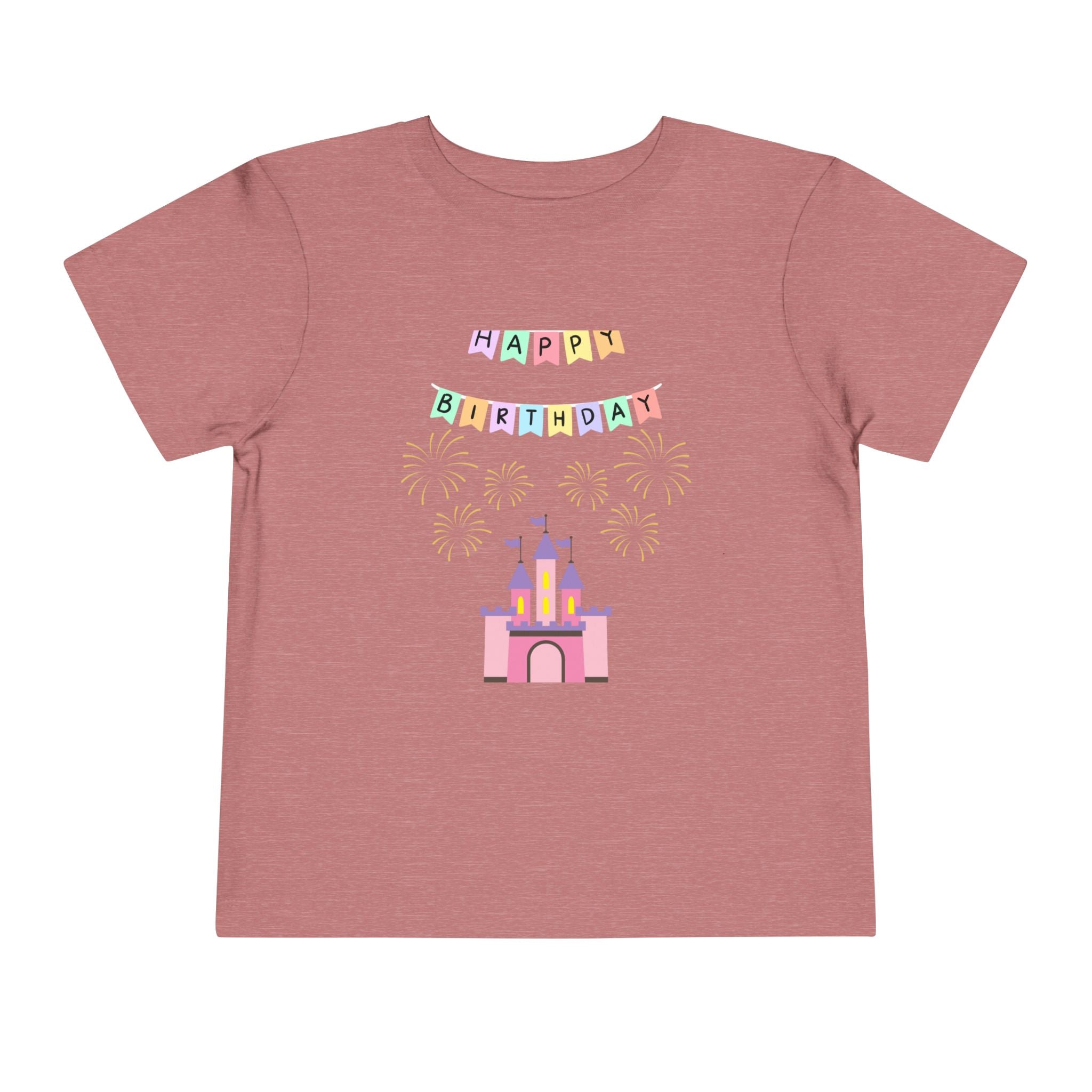 Toddler Birthday Castle Tee — "Happy Birthday" Princess Shirt