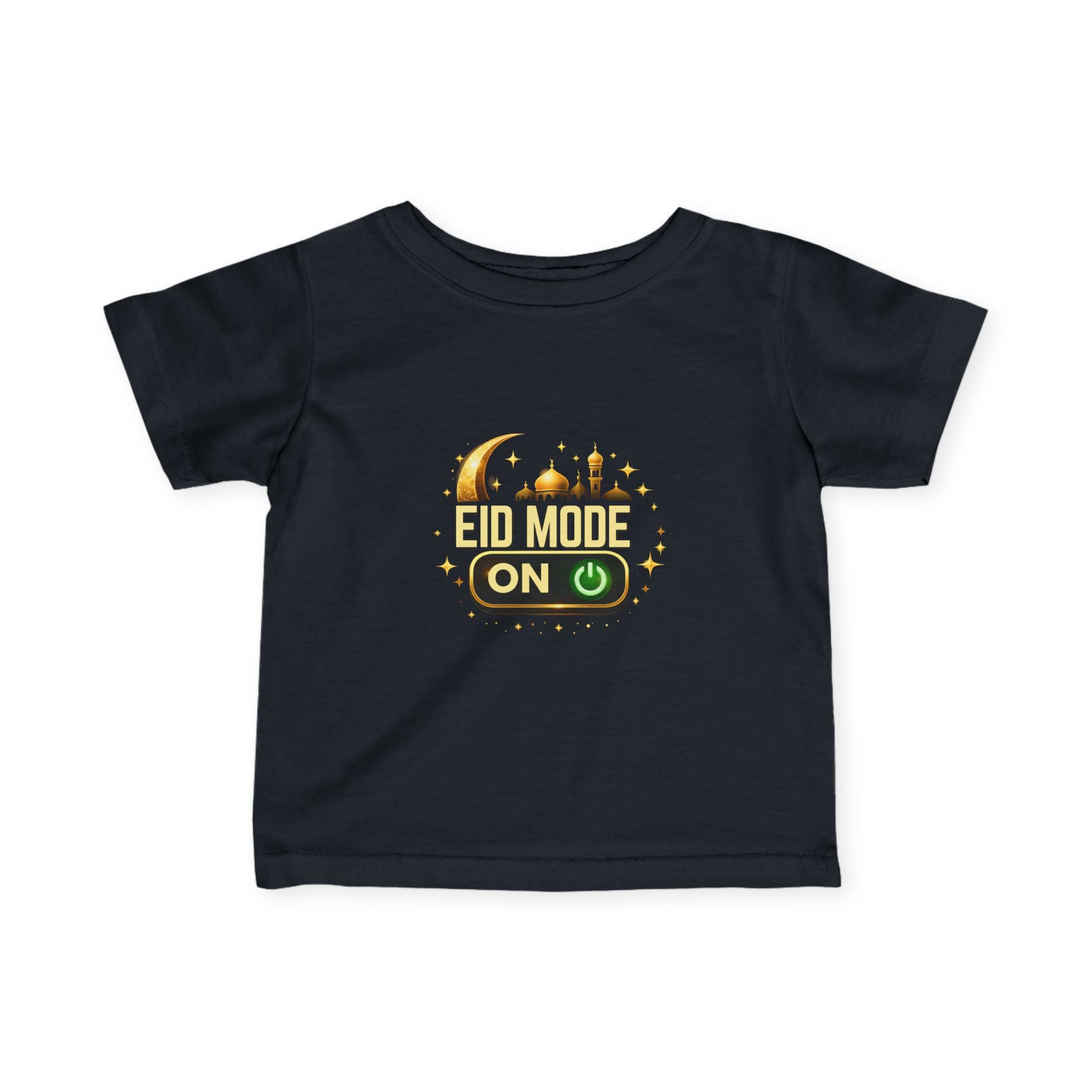 Infant Tee — "Eid Mode On" Baby Shirt (Muslim Holiday Newborn Gift)