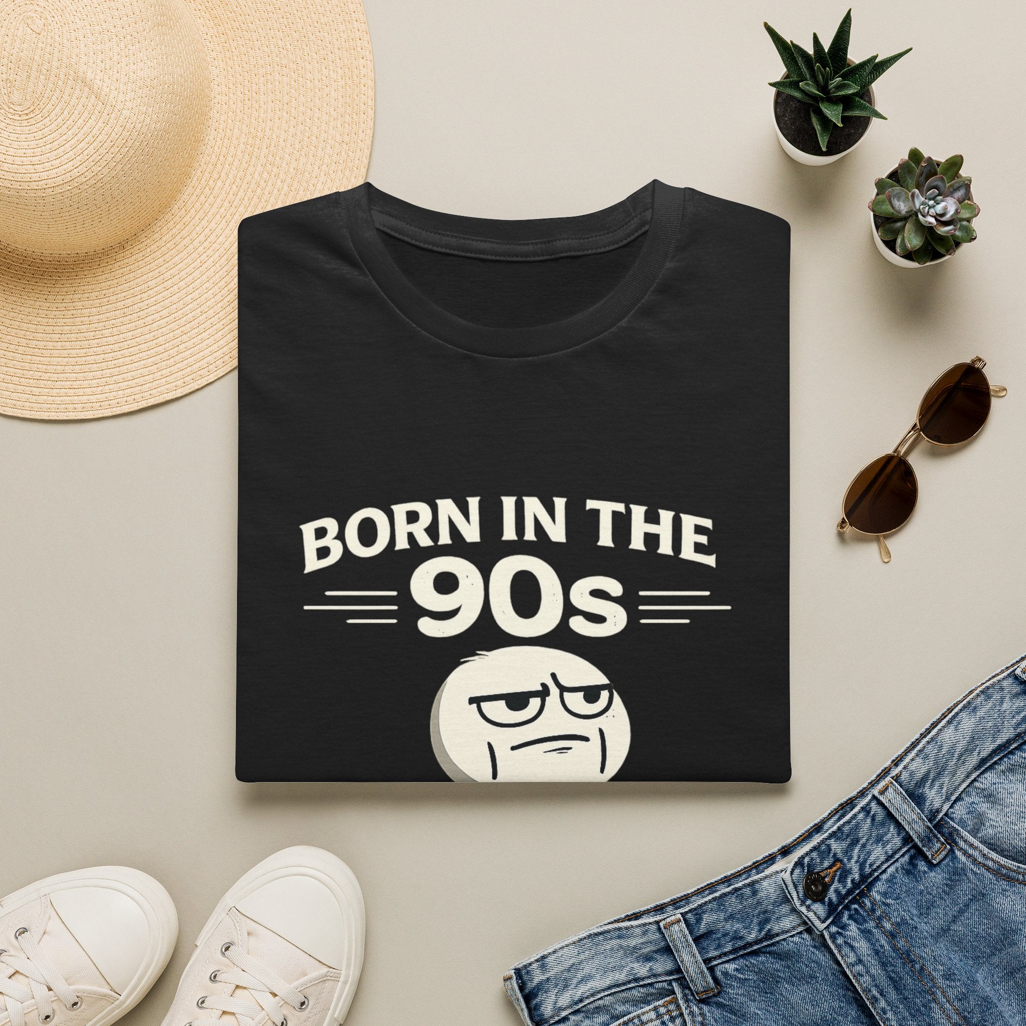 Born in the 90s T‑Shirt — Retro Meme Tee ("Now My Back Sends Me Notifications")