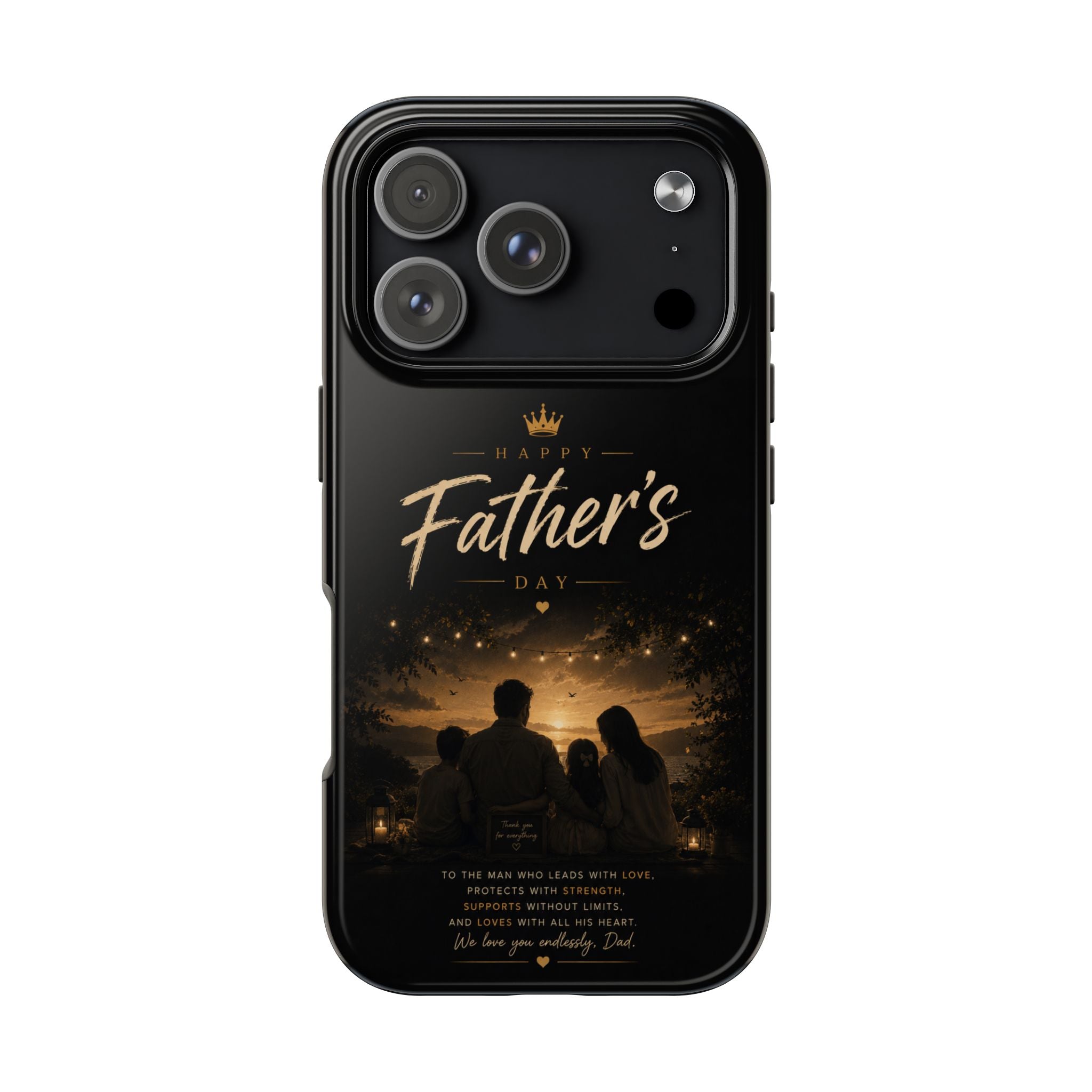 Father’s Day Tough Phone Case — Personalized Sentimental Nightscape Design