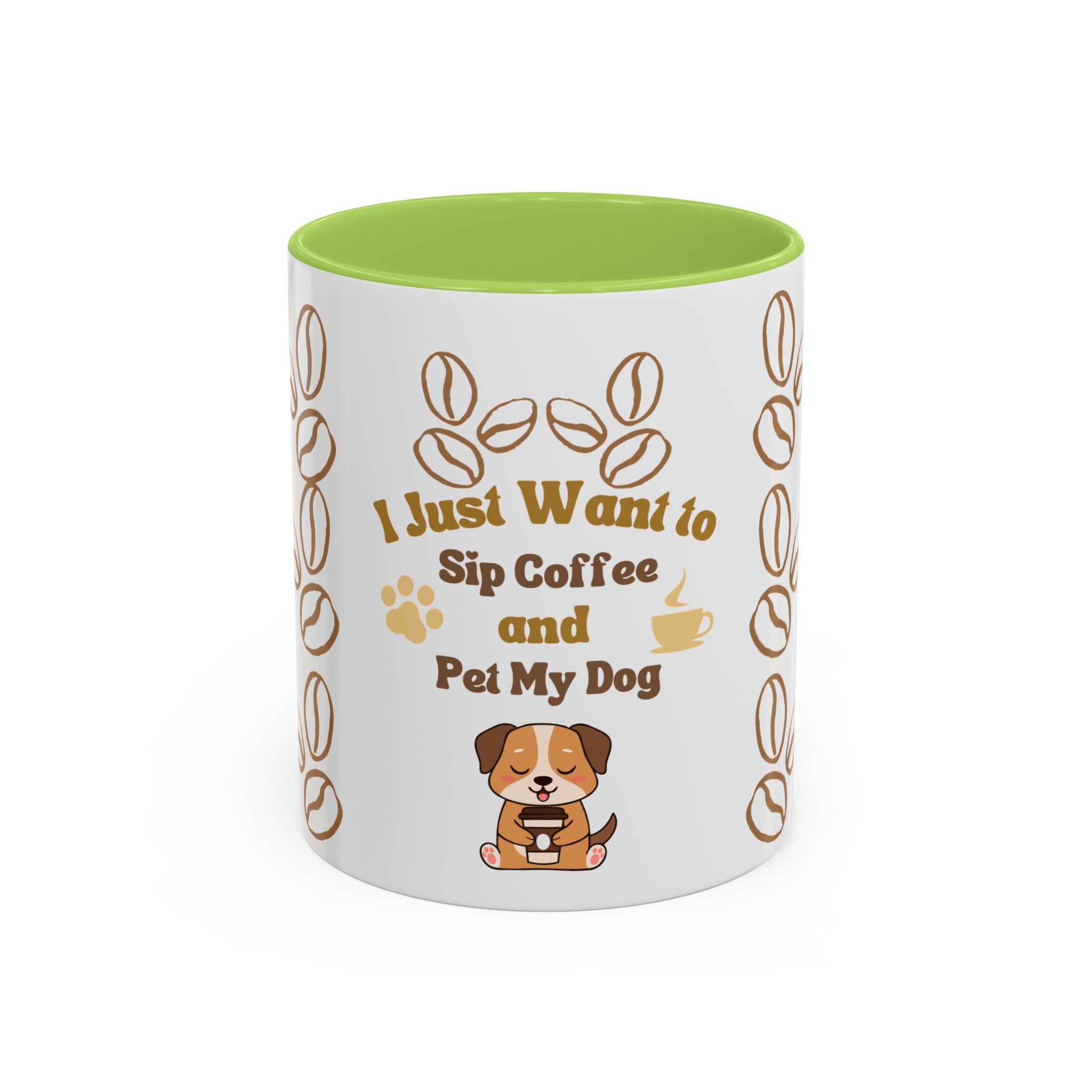 coffee & dog Accent Coffee Mug (11, 15oz)