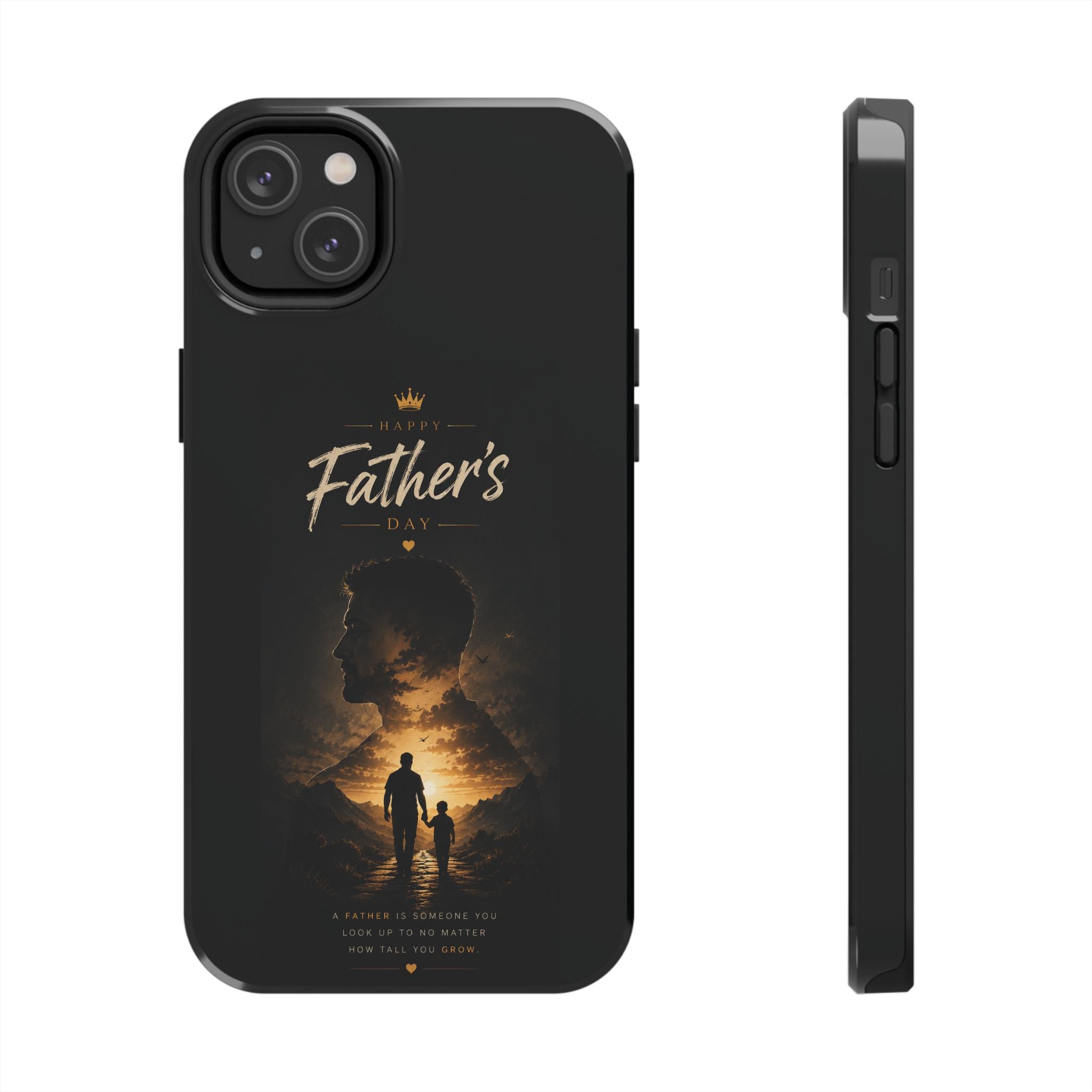 Father's Day Tough Phone Case – Silhouette Dad & Child Tribute