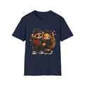 Cute Couple Bears unisex T-Shirt - Romantic Valentine’s Day Graphic Tee with Teddy Pair Holding Roses