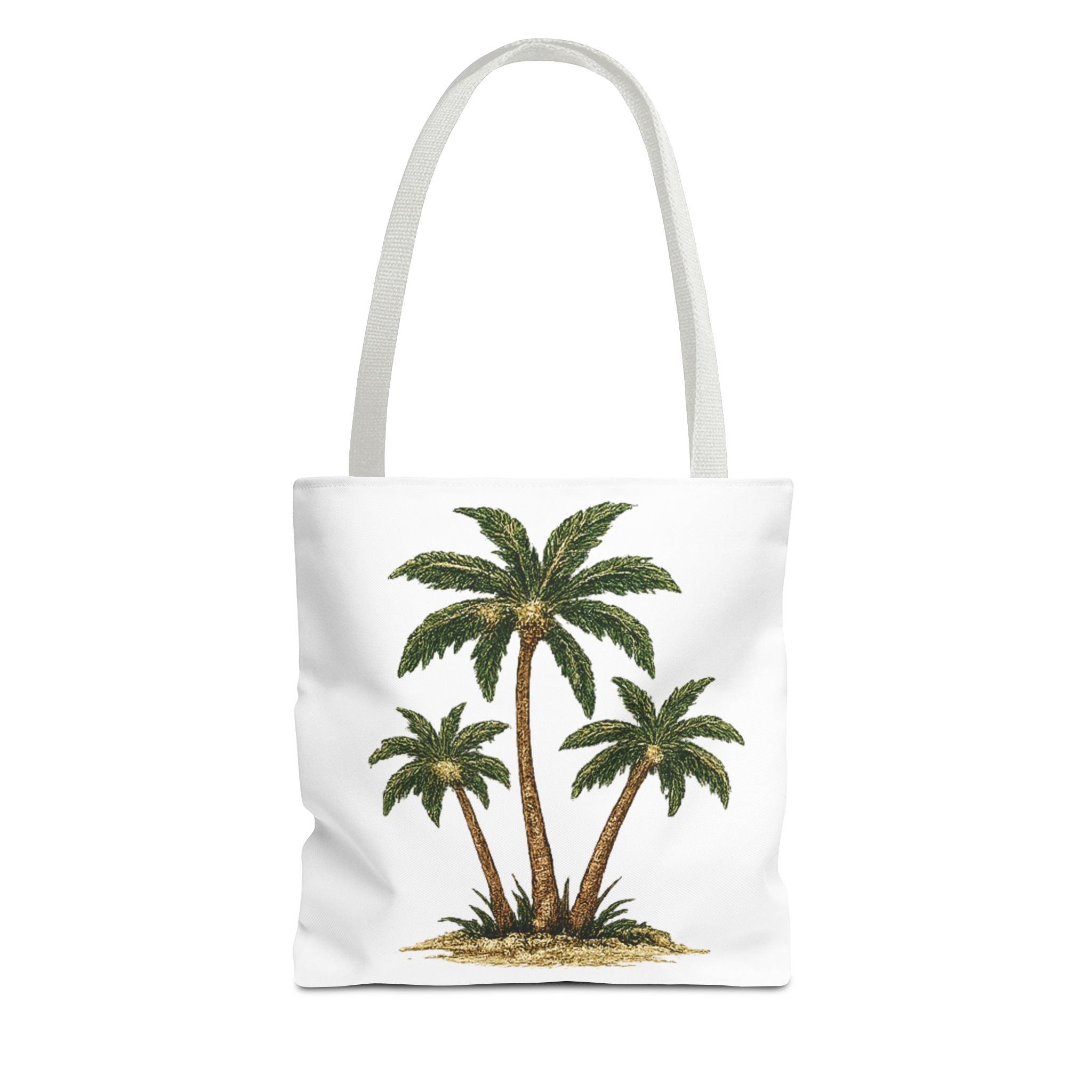 Palm Tree Tote Bag — Tropical Beach Canvas Tote for Summer, Vacation & Everyday Use