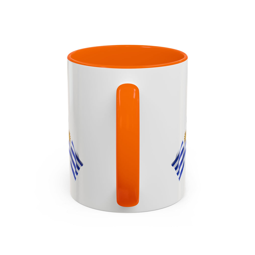 Uruguay Flag Accent Coffee Mug — Blue Sun National Pride 11/15oz