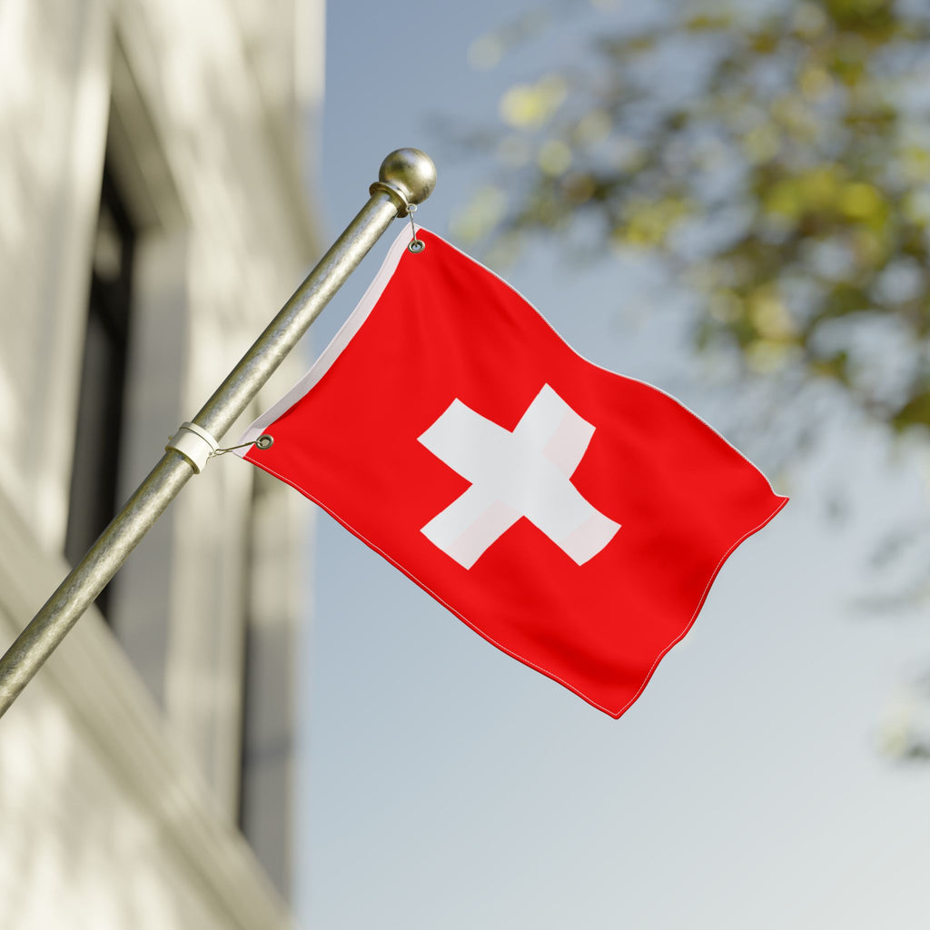 Switzerland Cross Flag — Double-Sided Outdoor Garden Flag
