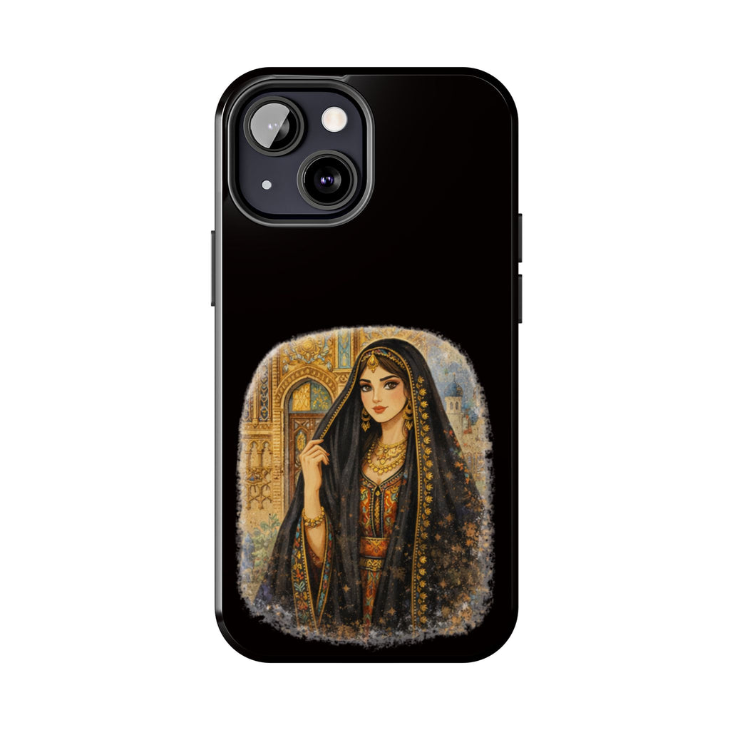 Elegant Persian Princess Tough Phone Case – Vintage Middle Eastern Art iPhone Cover