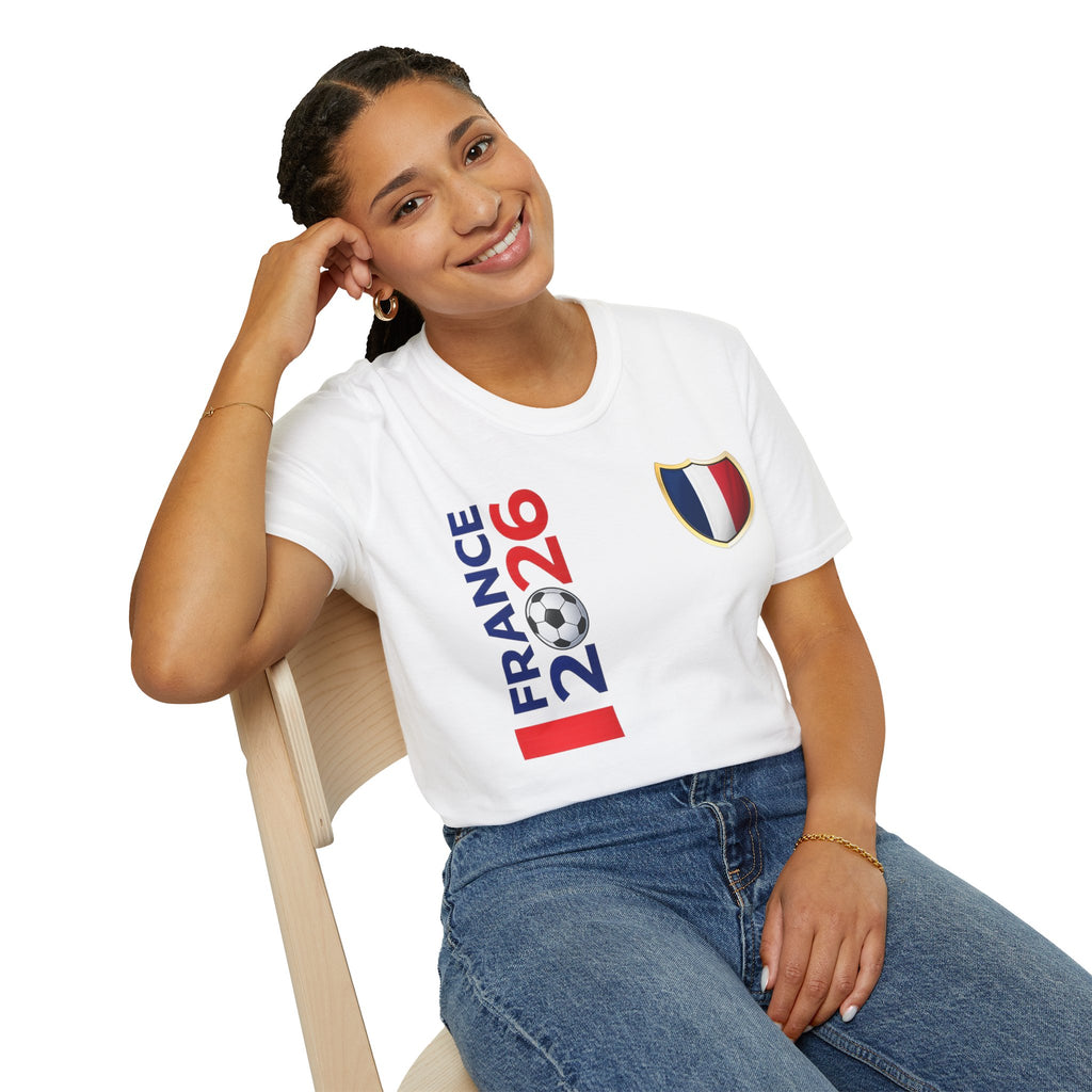 France 2026 Soccer T-Shirt — Tricolor Cup Fan Tee