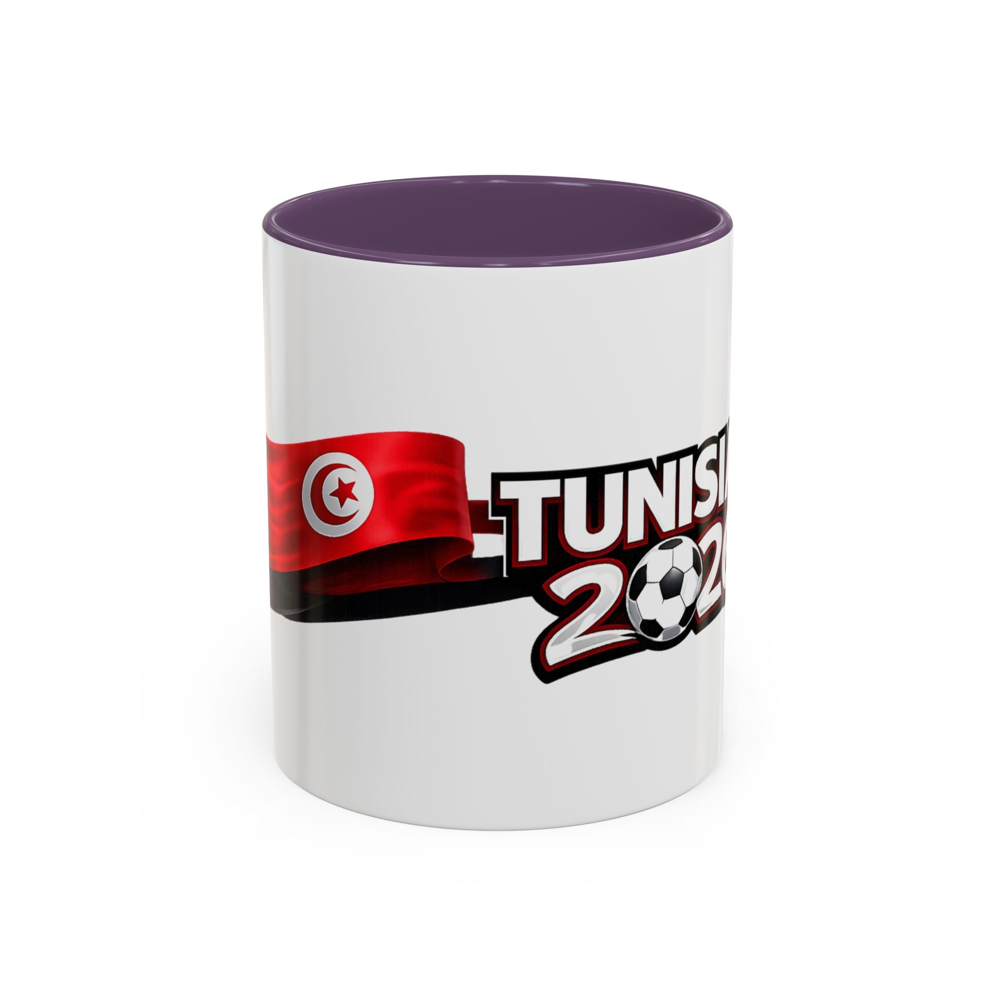 Tunisia 2026 Soccer Accent Mug — Flag & Football Fan Coffee Cup (11/15 oz)