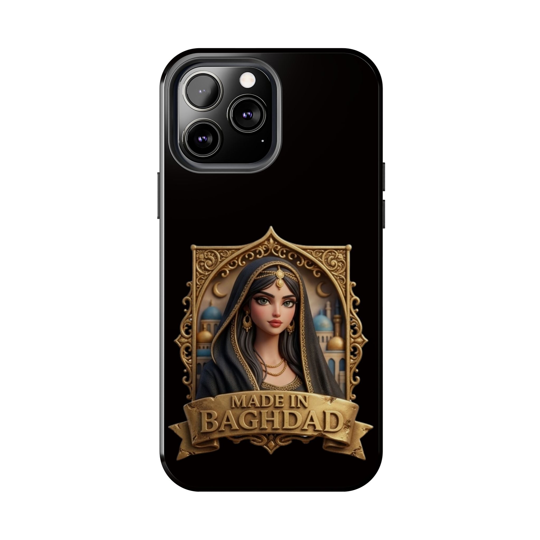 Made in Baghdad Phone Case — Elegant Middle Eastern Portrait Tough Protective Case