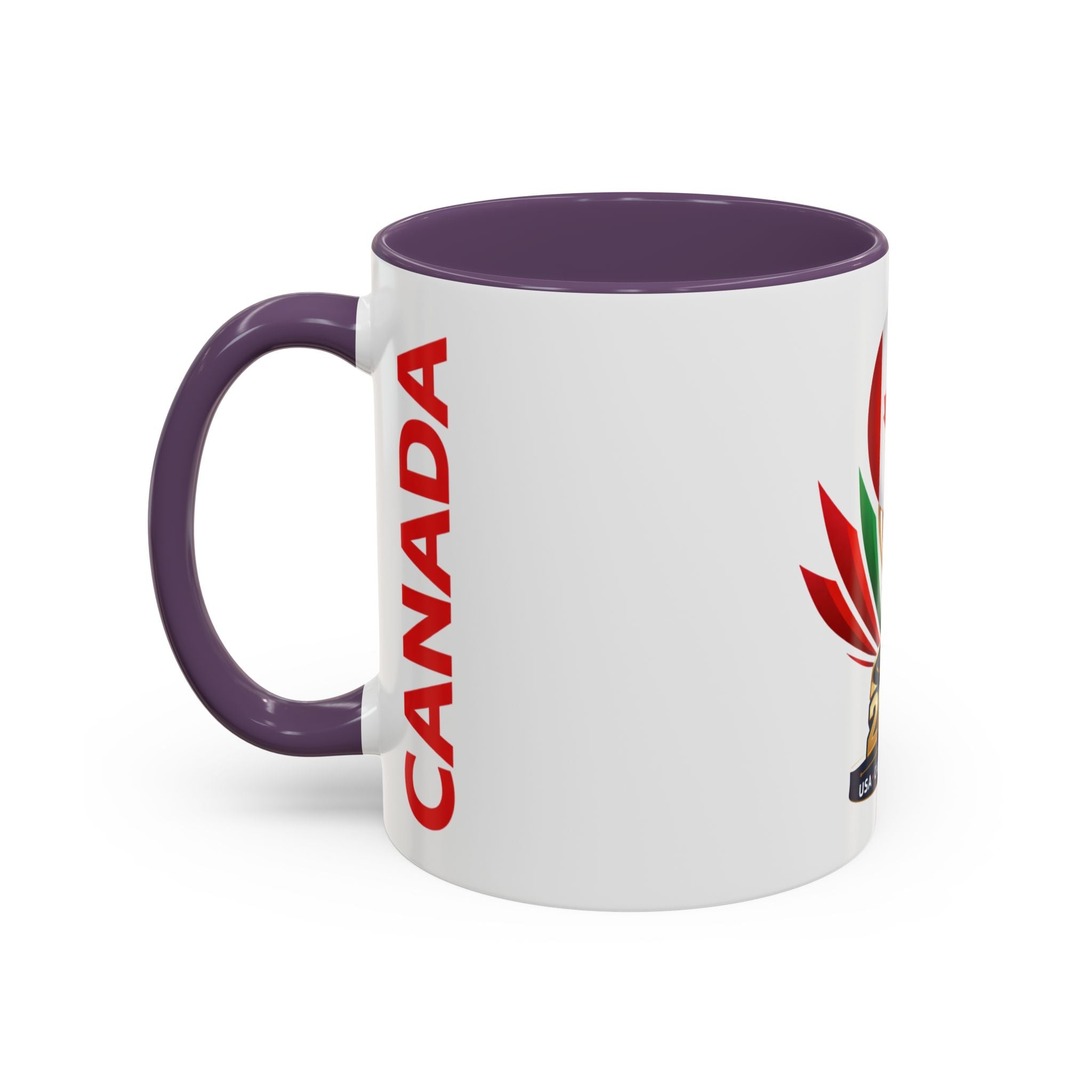 Canada 2026 Soccer Trophy Accent Coffee Mug — USA Canada Mexico Tournament Souvenir (11/15oz)