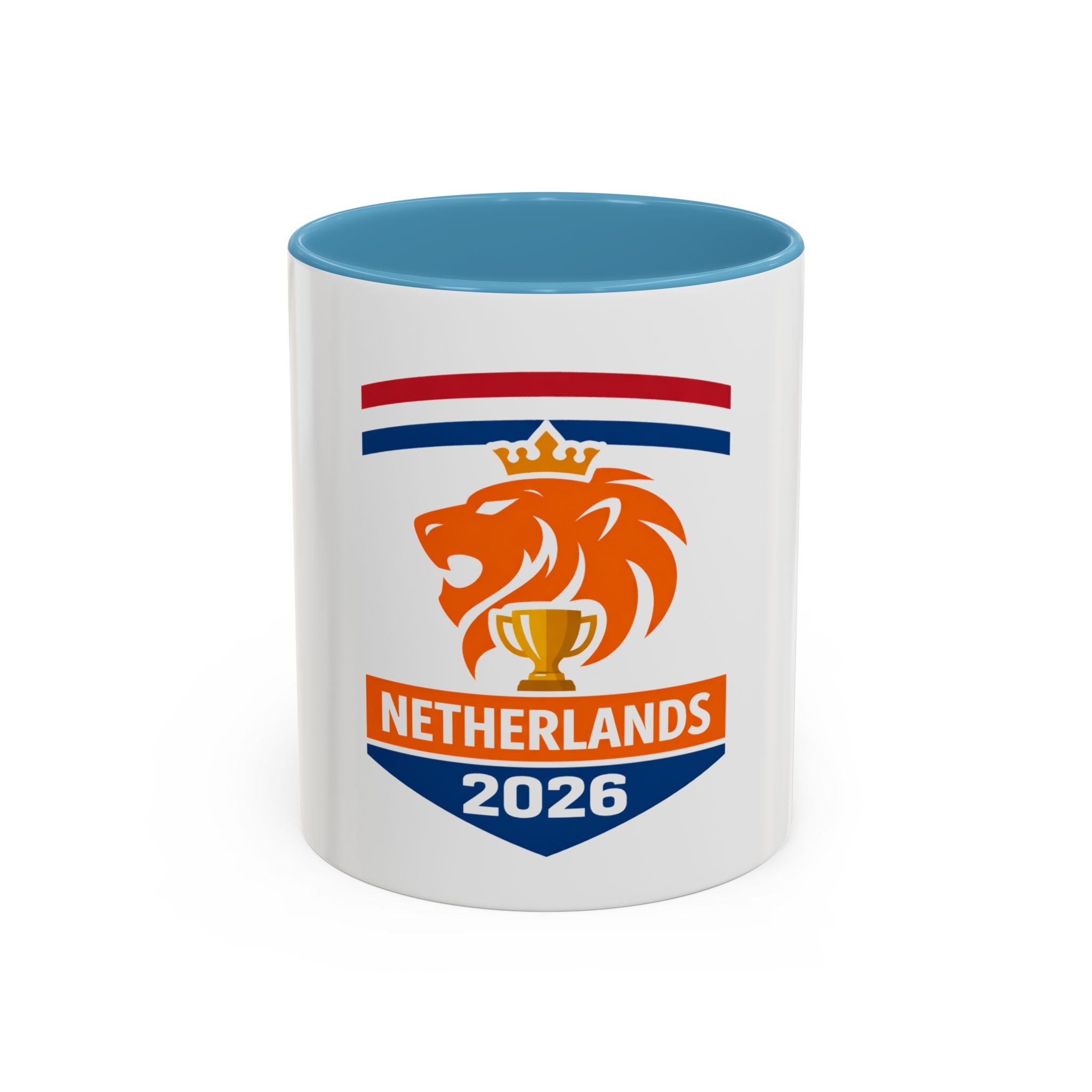 Netherlands 2026 Lion Crest Coffee Mug — Dutch Soccer Fan Gift