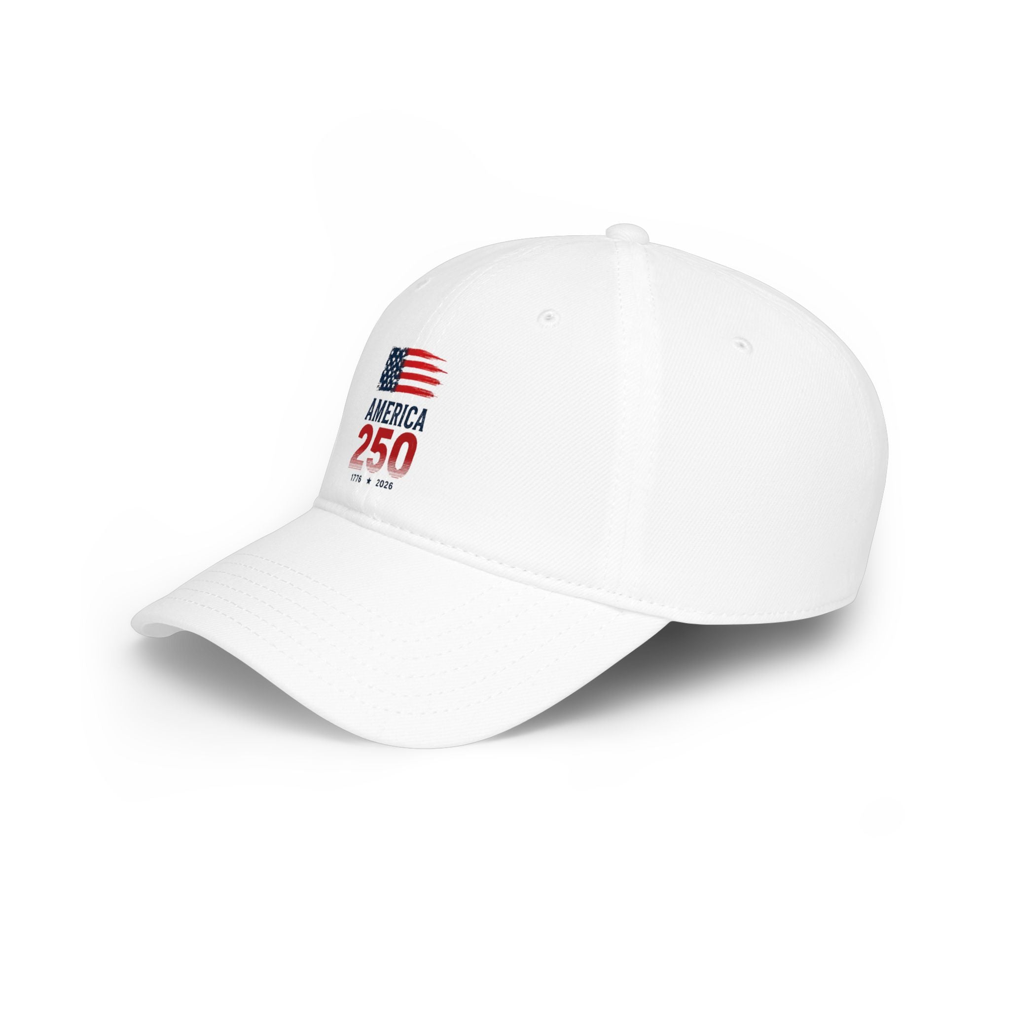 America 250 Low Profile Baseball Cap – Patriotic 1776–2026 Anniversary Hat
