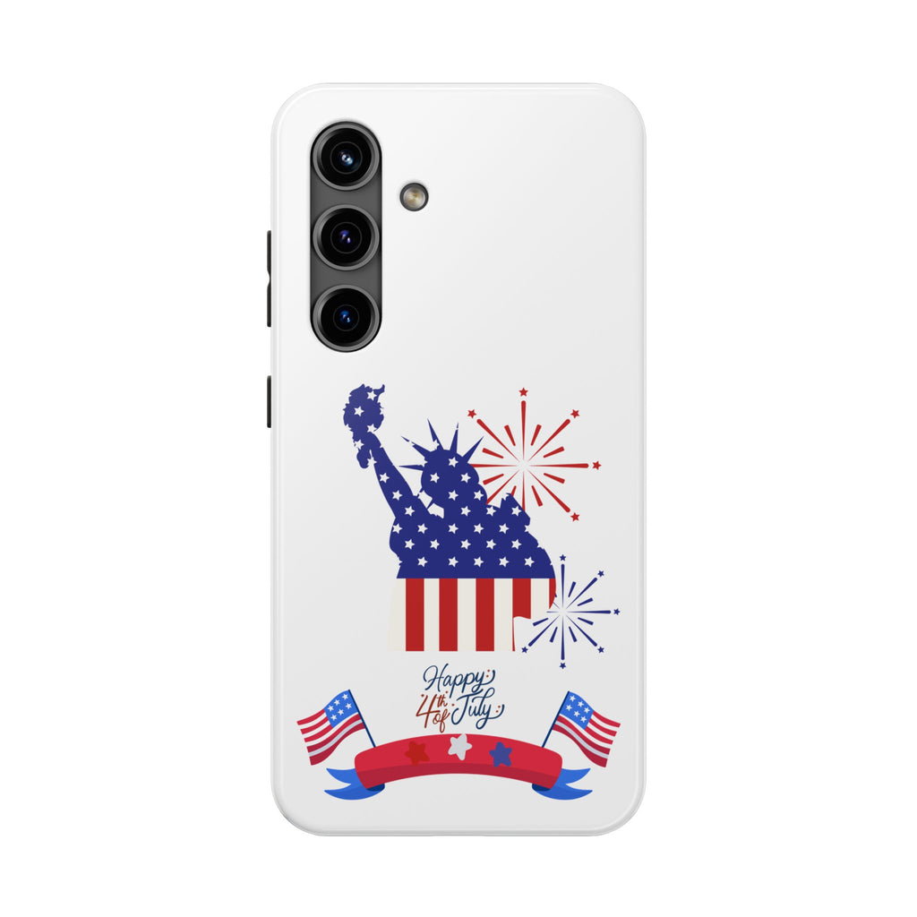 4th of July Tough Phone Case — Statue of Liberty USA Flag Design