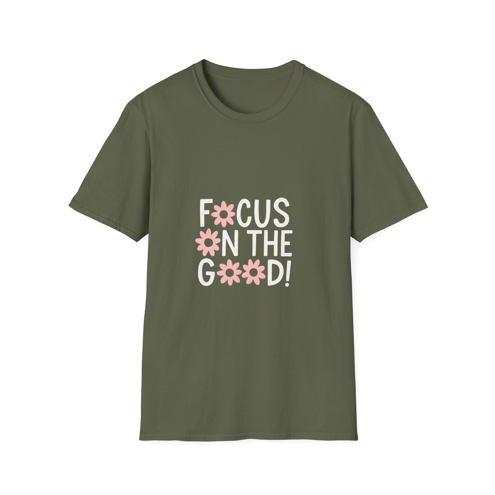Focus on the Good Floral T-Shirt — Positive Message Tee