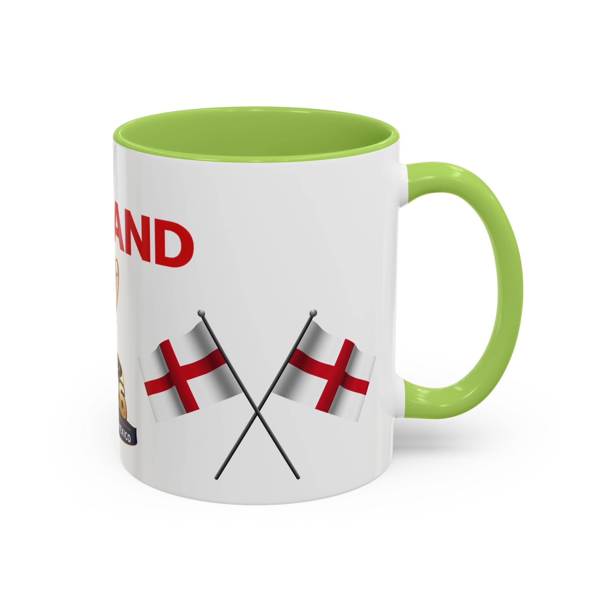 England 2026 Soccer Trophy Accent Coffee Mug — Cup Fan Gift (11/15oz)